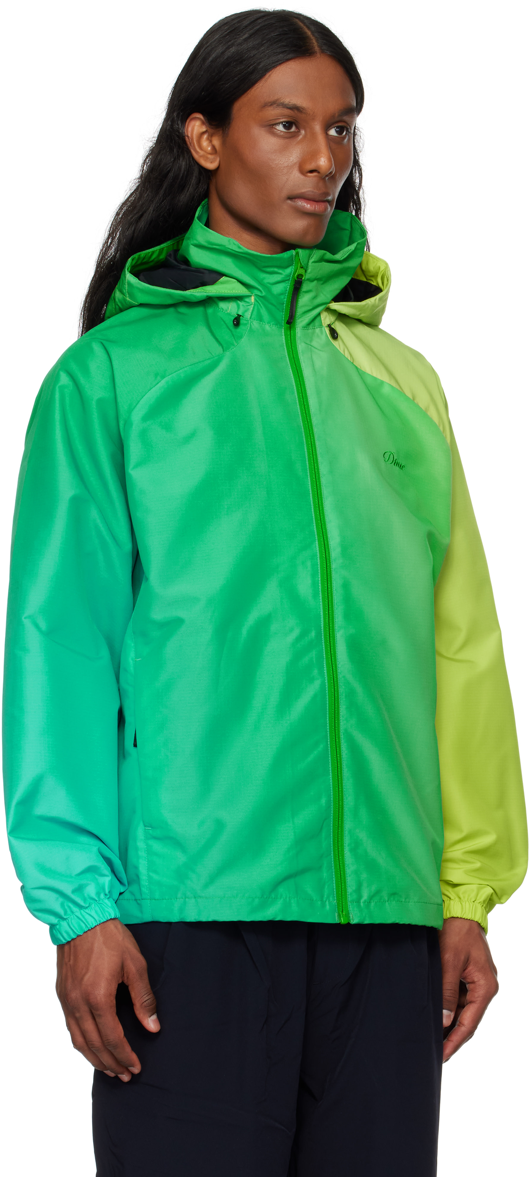 Dime - Green Gradient Windbreaker Jacket
