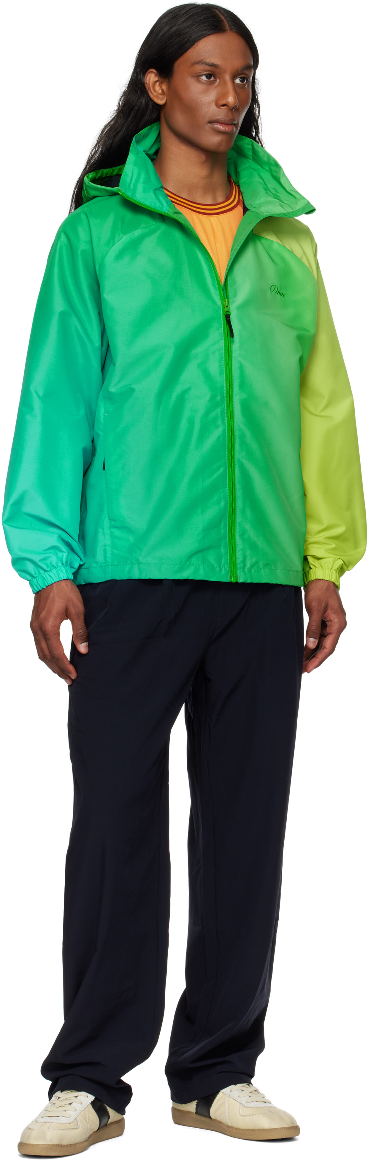 Dime - Green Gradient Windbreaker Jacket