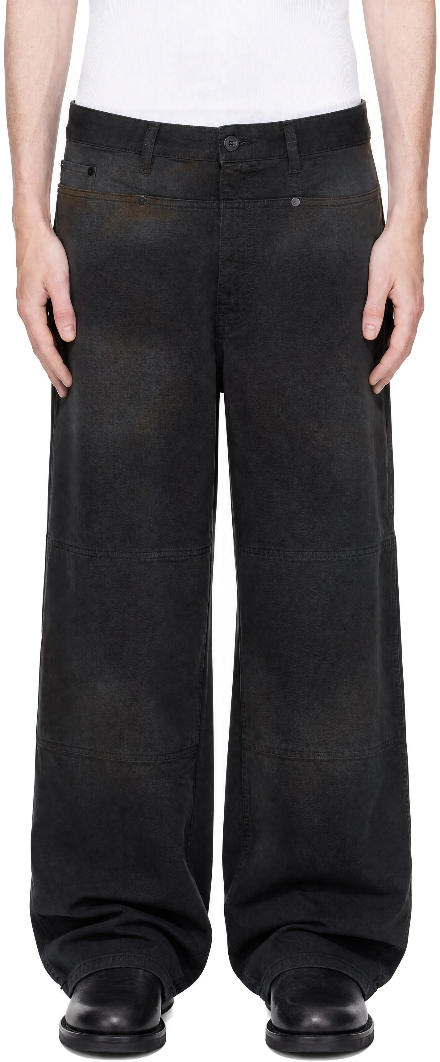 032c - Navy Workwear Trousers