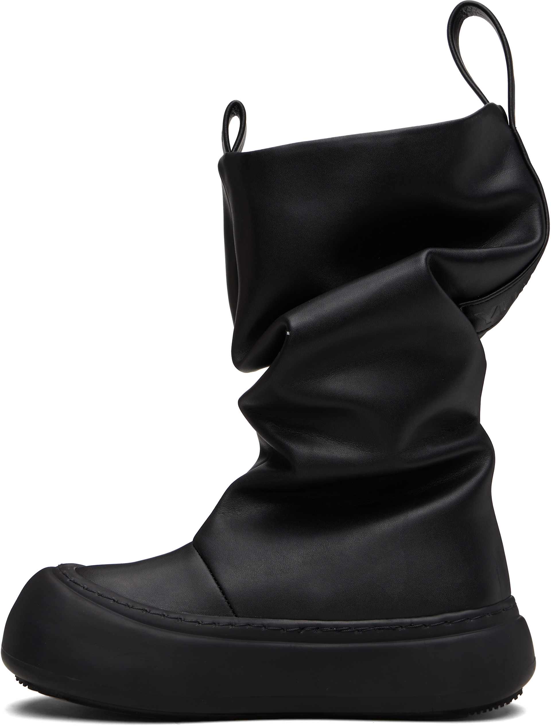 YUME YUME: Black Fisherman Low Boots | SSENSE Italy