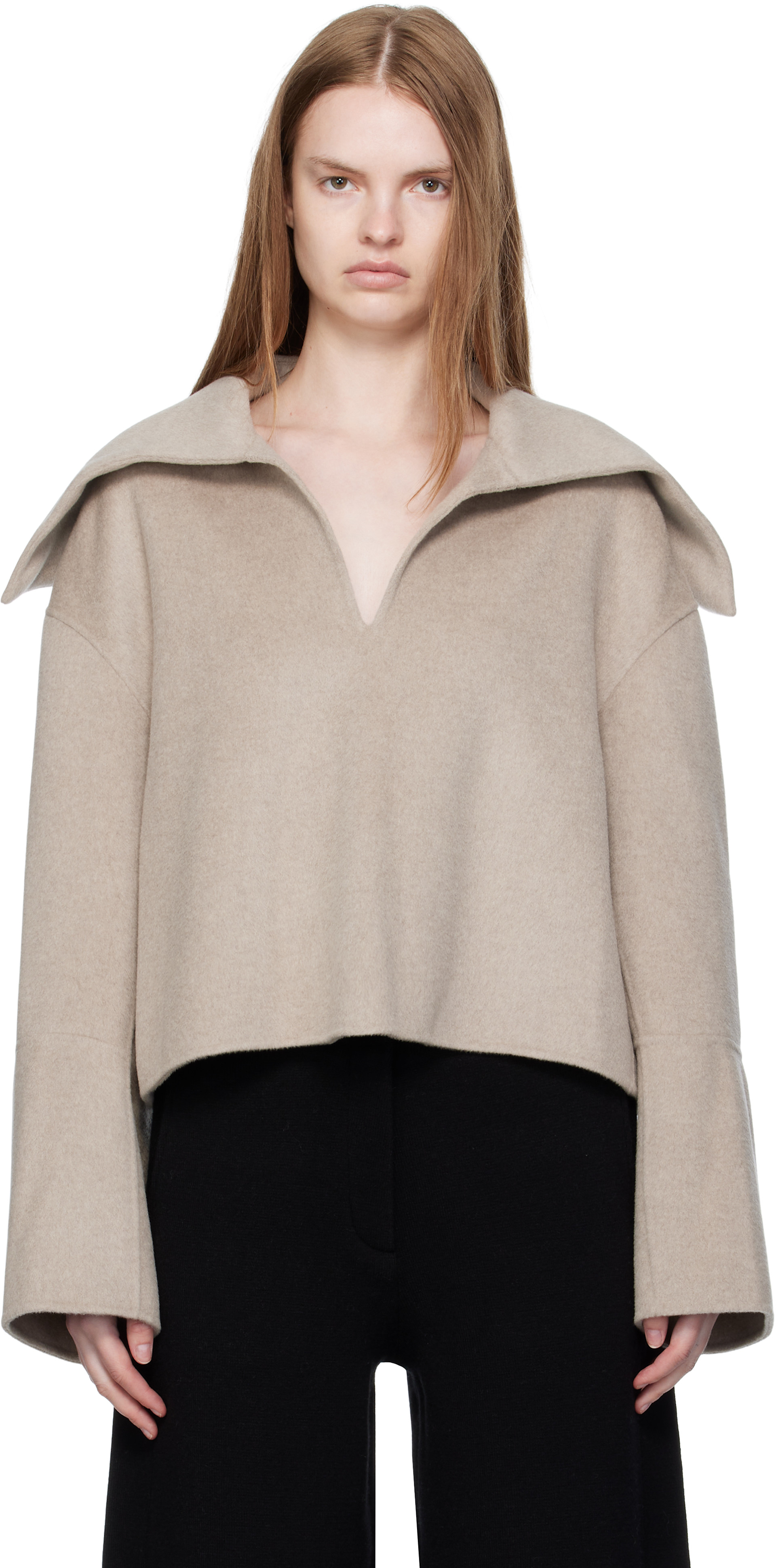 Nanushka - Pull Maxe gris
