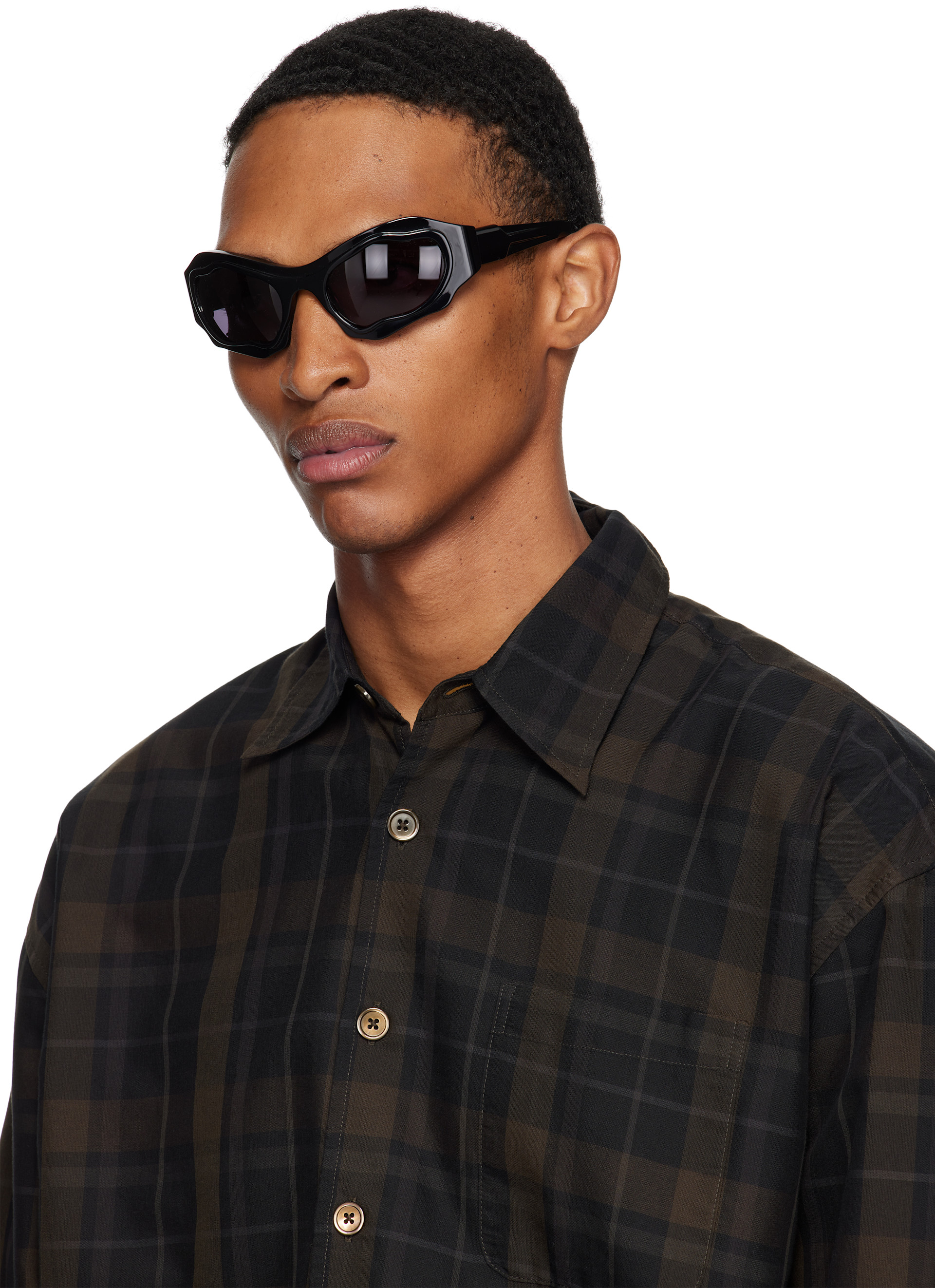 Kuboraum: Black E22 Sunglasses | SSENSE