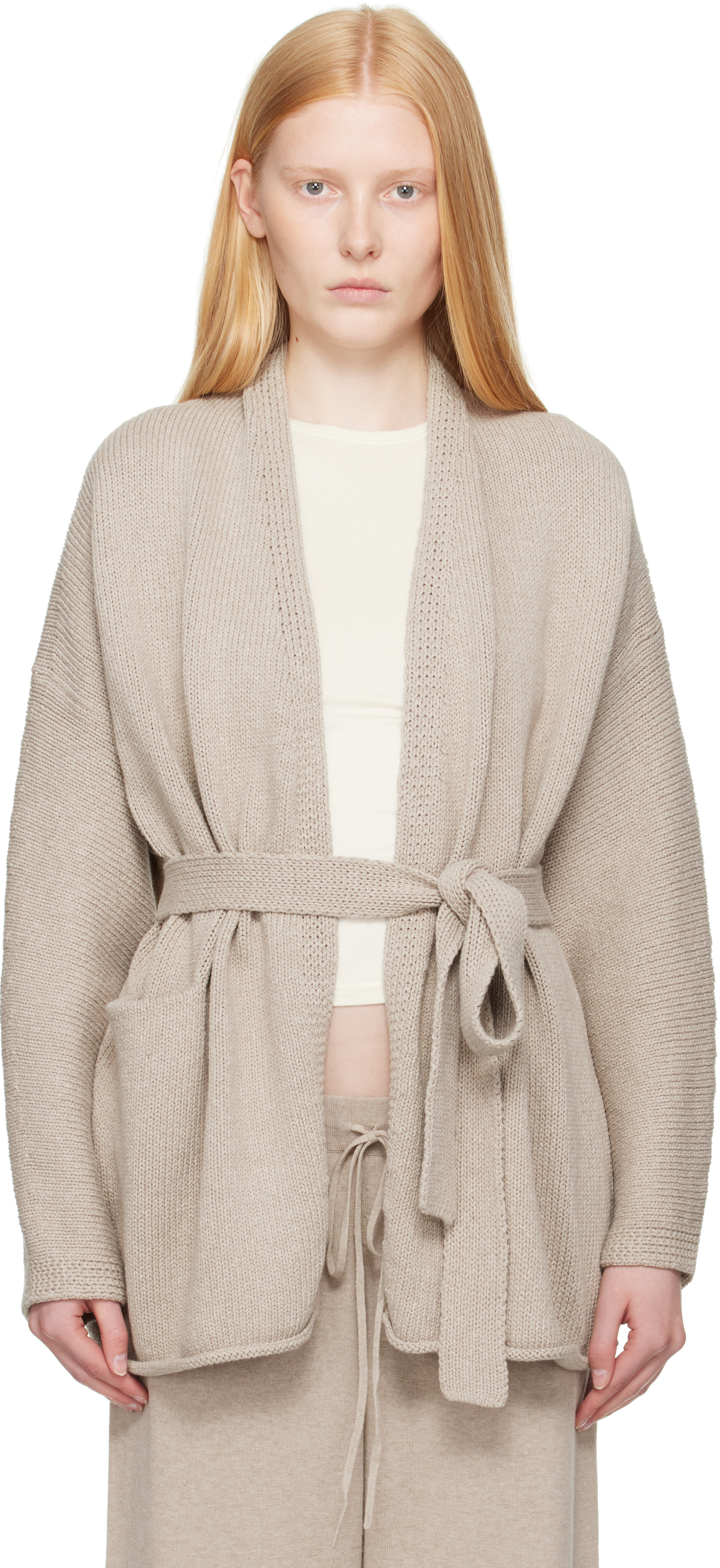 Lauren Manoogian: Taupe Coto Cardigan | SSENSE