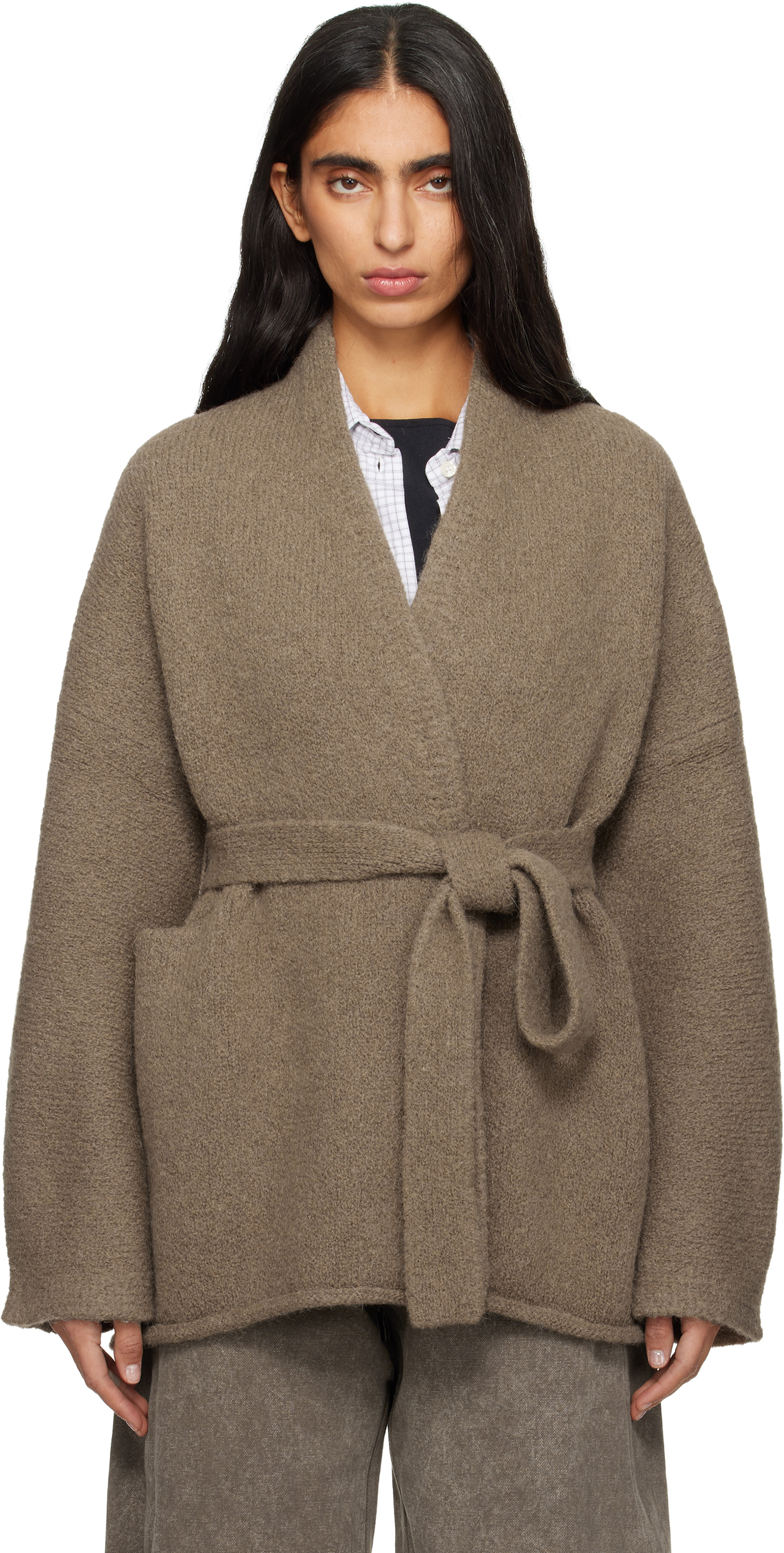 ローレンマヌーギアン LAUREN MANOOGIAN HPS25T2279Y287 ニット Lauren Manoogian Handknit Paint Rollneck, Tobacco Paint – Glasswing