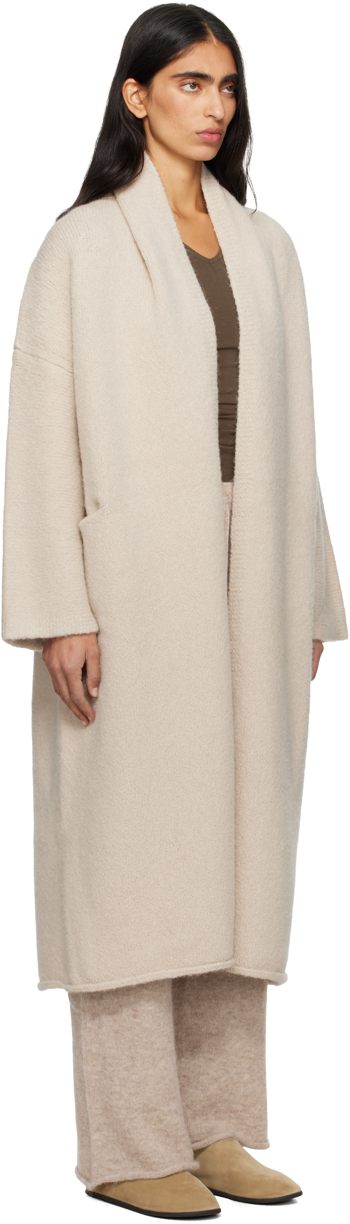 Lauren Manoogian: Off-White Long Shawl Cardigan | SSENSE