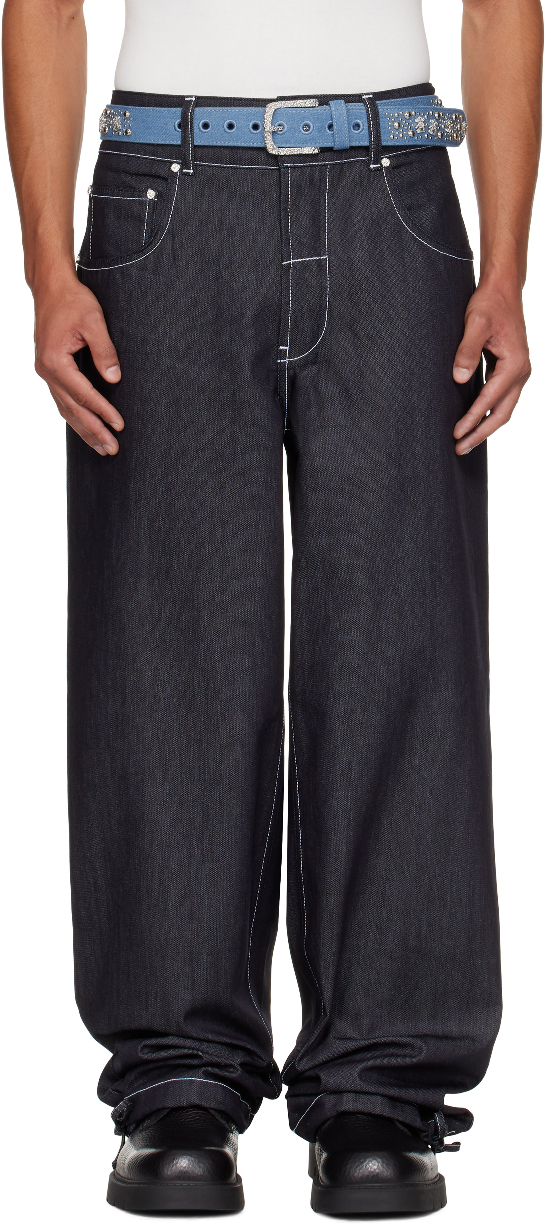 Veneda Carter - SSENSE Exclusive Navy Duo Jeans