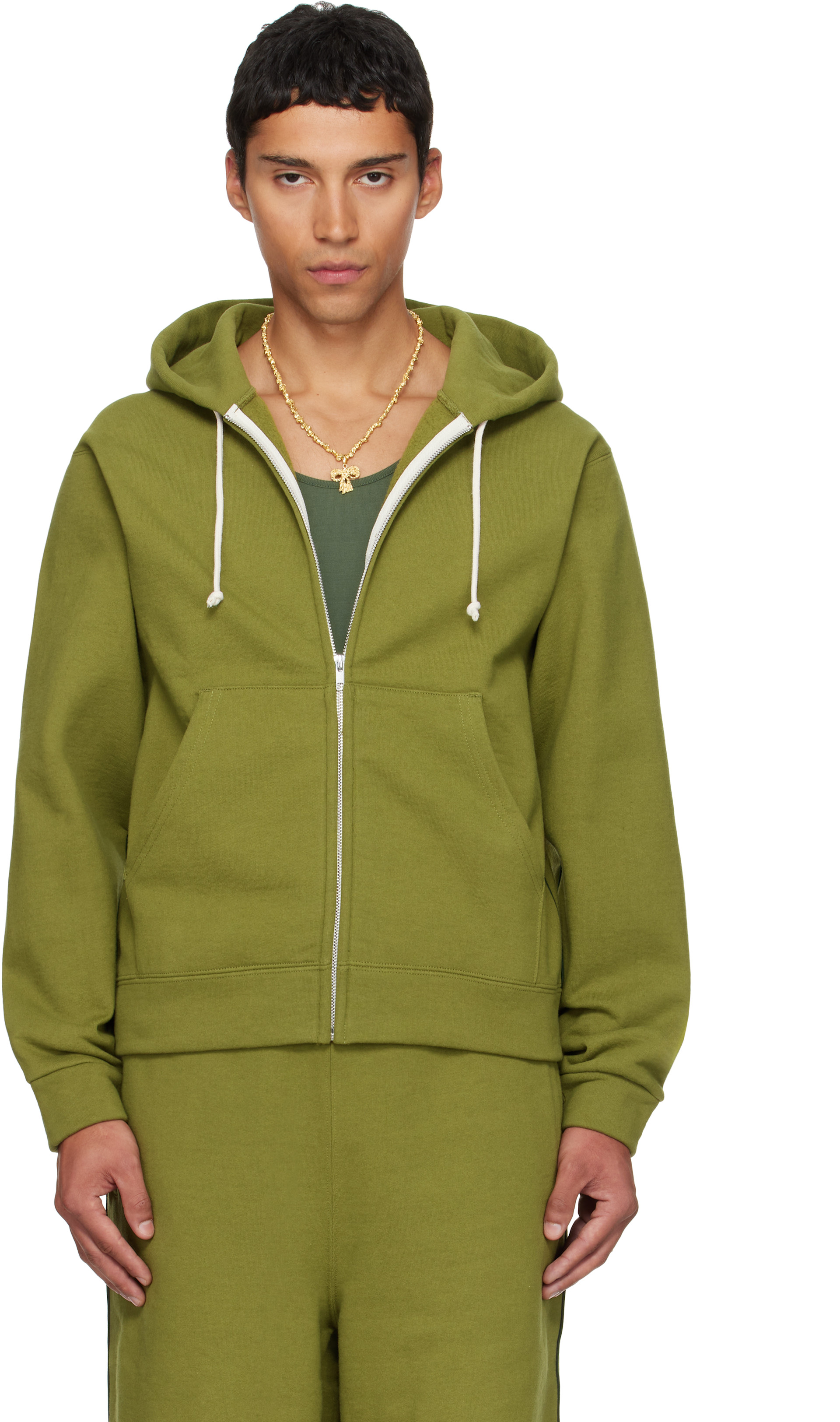 Veneda Carter - Pull à capuche VCH001 vert exclusif à SSENSE