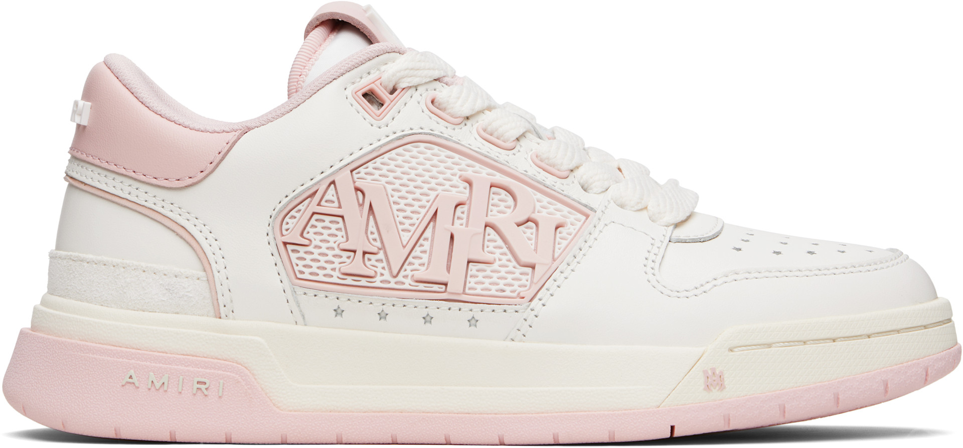 AMIRI - Baskets basses rose et blanc