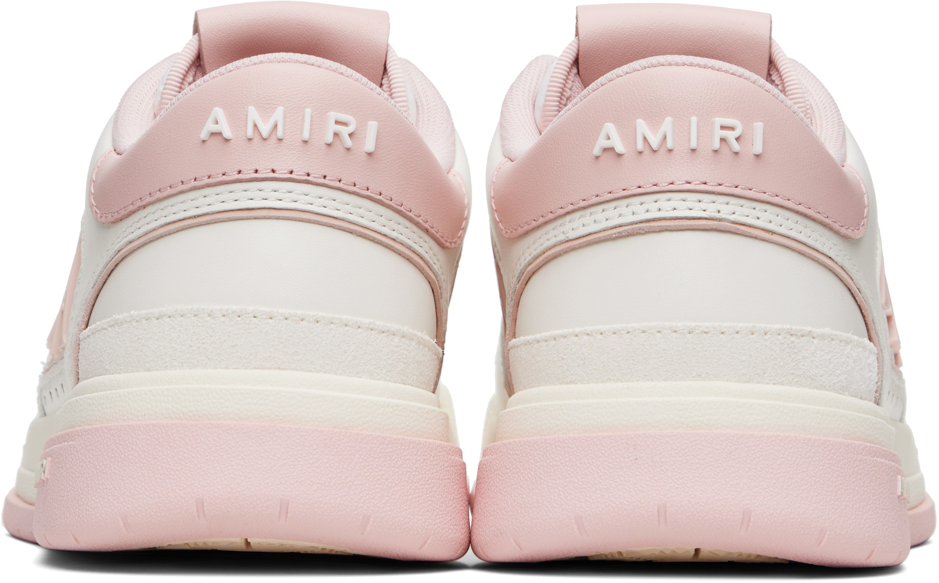 AMIRI - Baskets basses rose et blanc