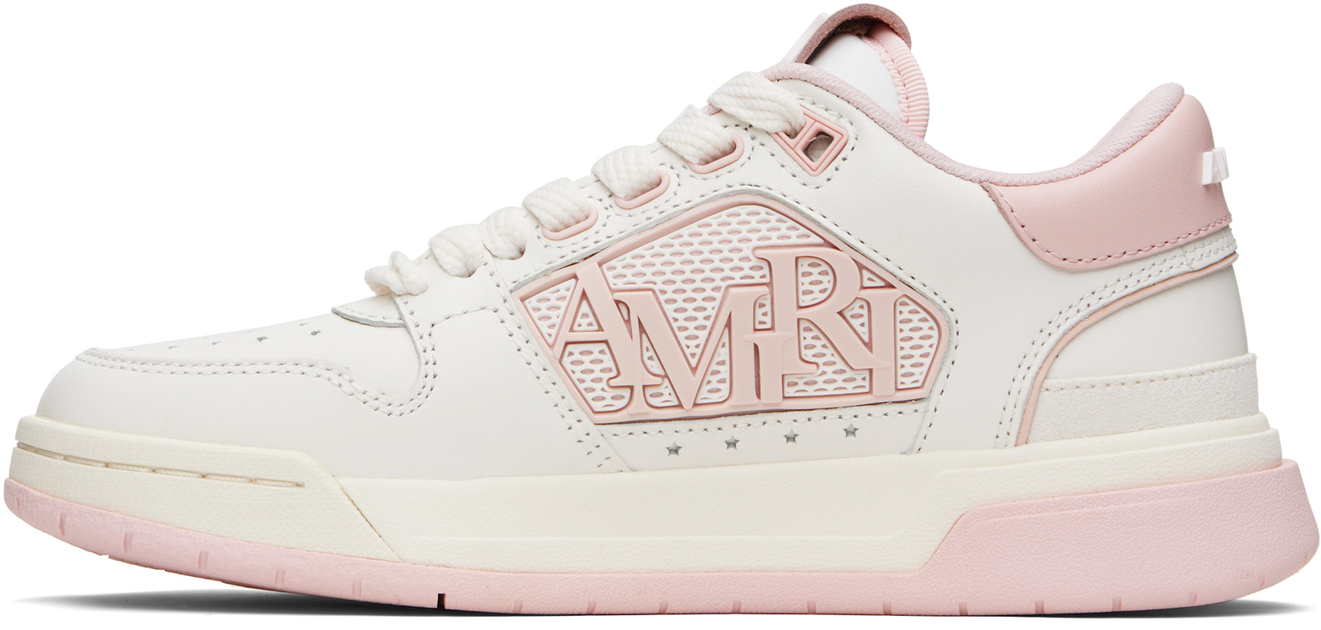 AMIRI - Baskets basses rose et blanc