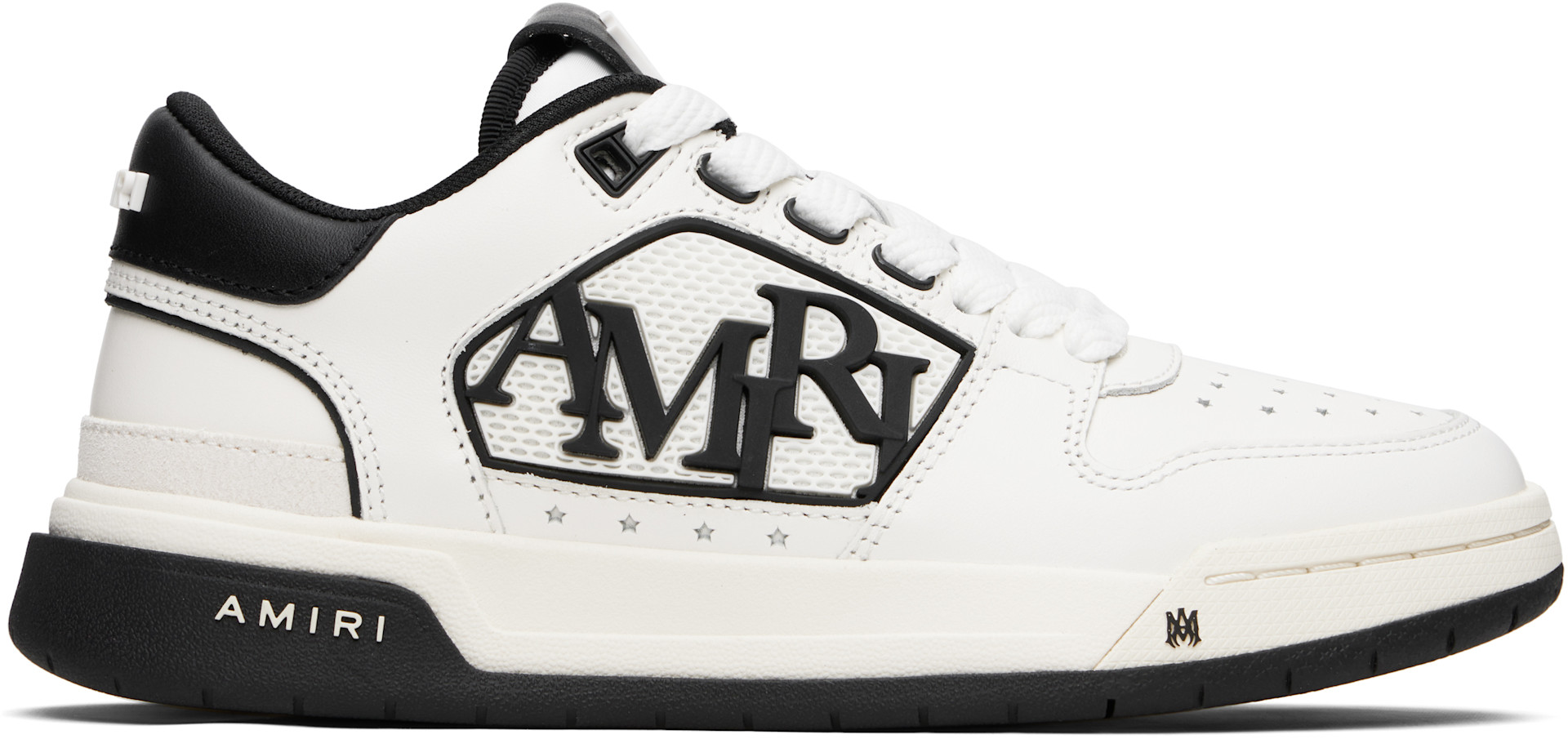 靴 AMIRI CLASSIC LOW 44 AMIRI: Black & White Classic Low Sneakers | SSENSE