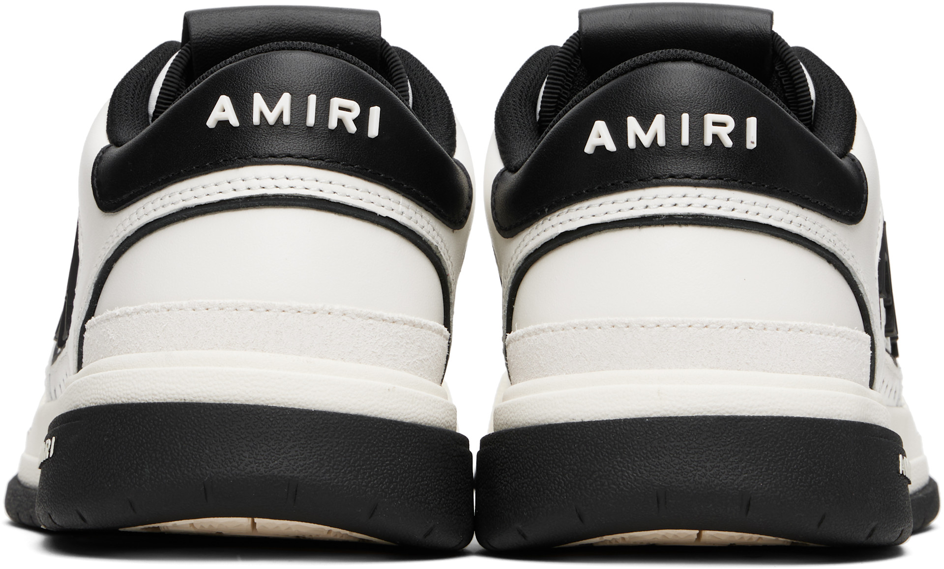 AMIRI: Black & White Classic Low Sneakers | SSENSE