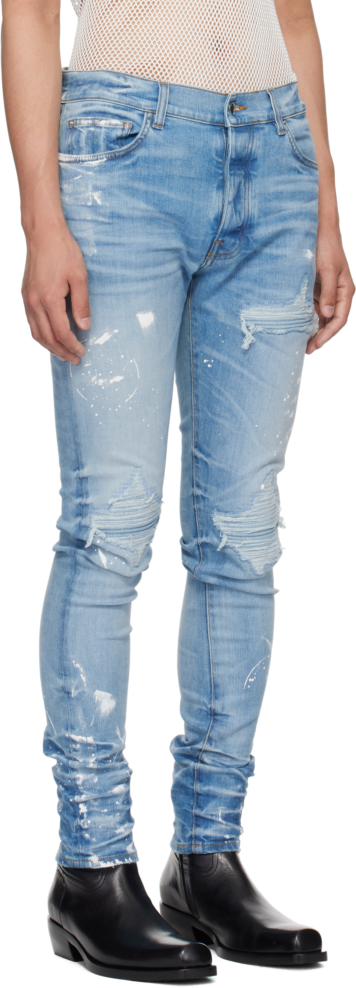 【国内正規】 AMIRI PAINT SPLATTER MX-1 アミリ 30 Amiri Men's MX1 Paint Splatter Skinny Jeans | Neiman Marcus