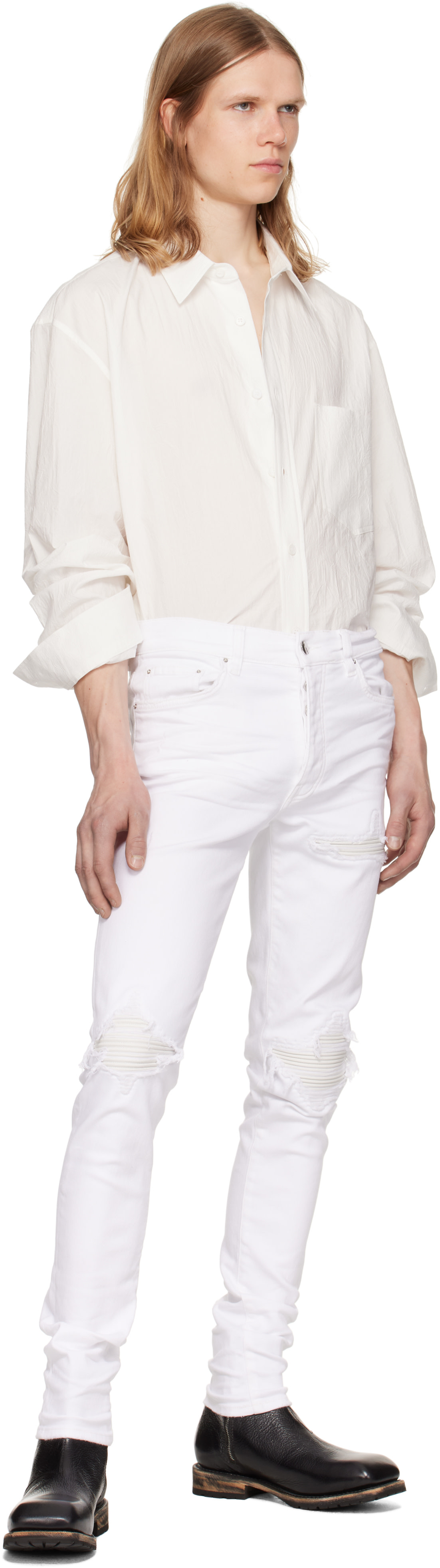 AMIRI: White MX1 Jeans | SSENSE Canada