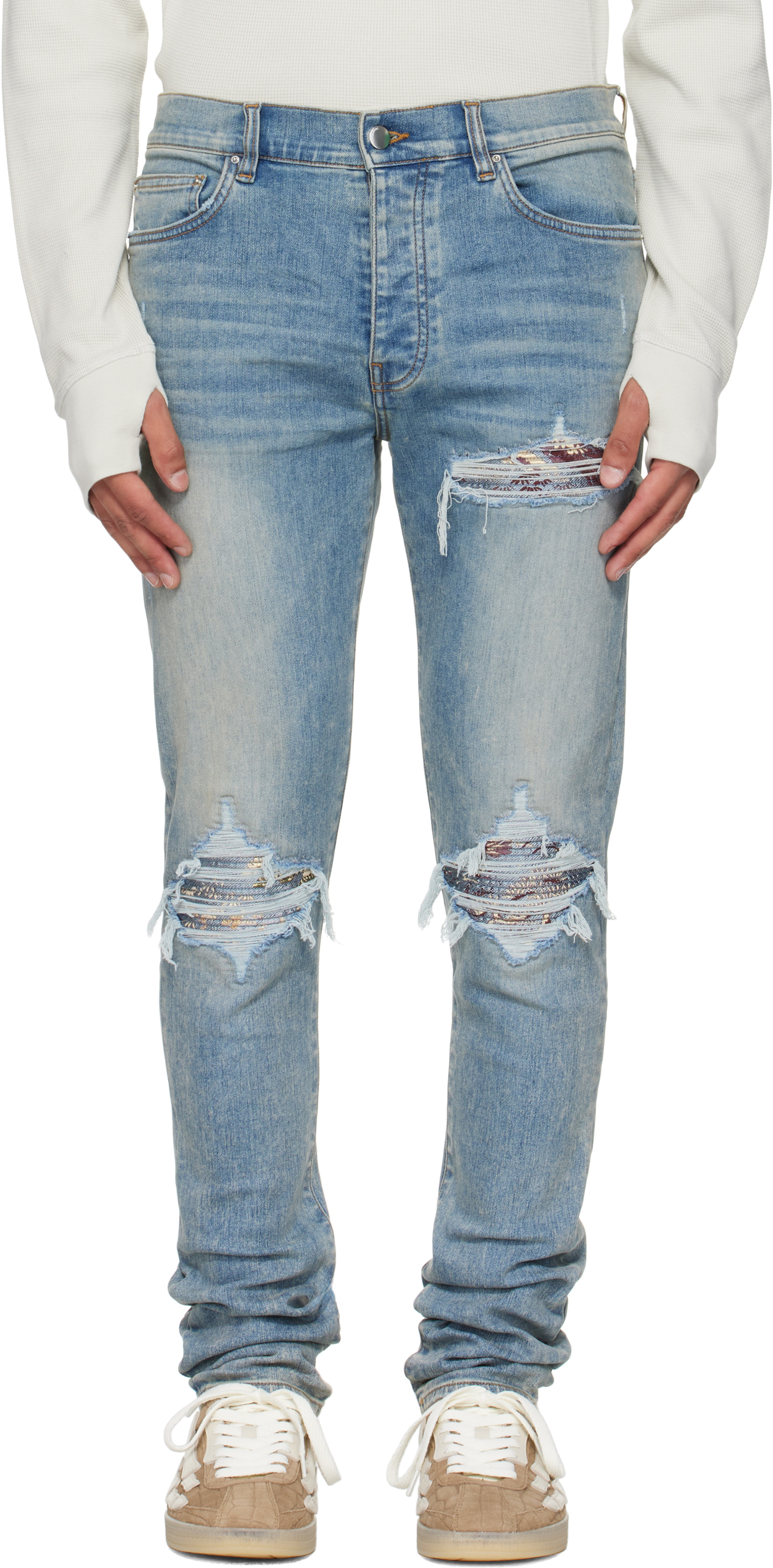 AMIRI - Jean Crane MX1 bleu