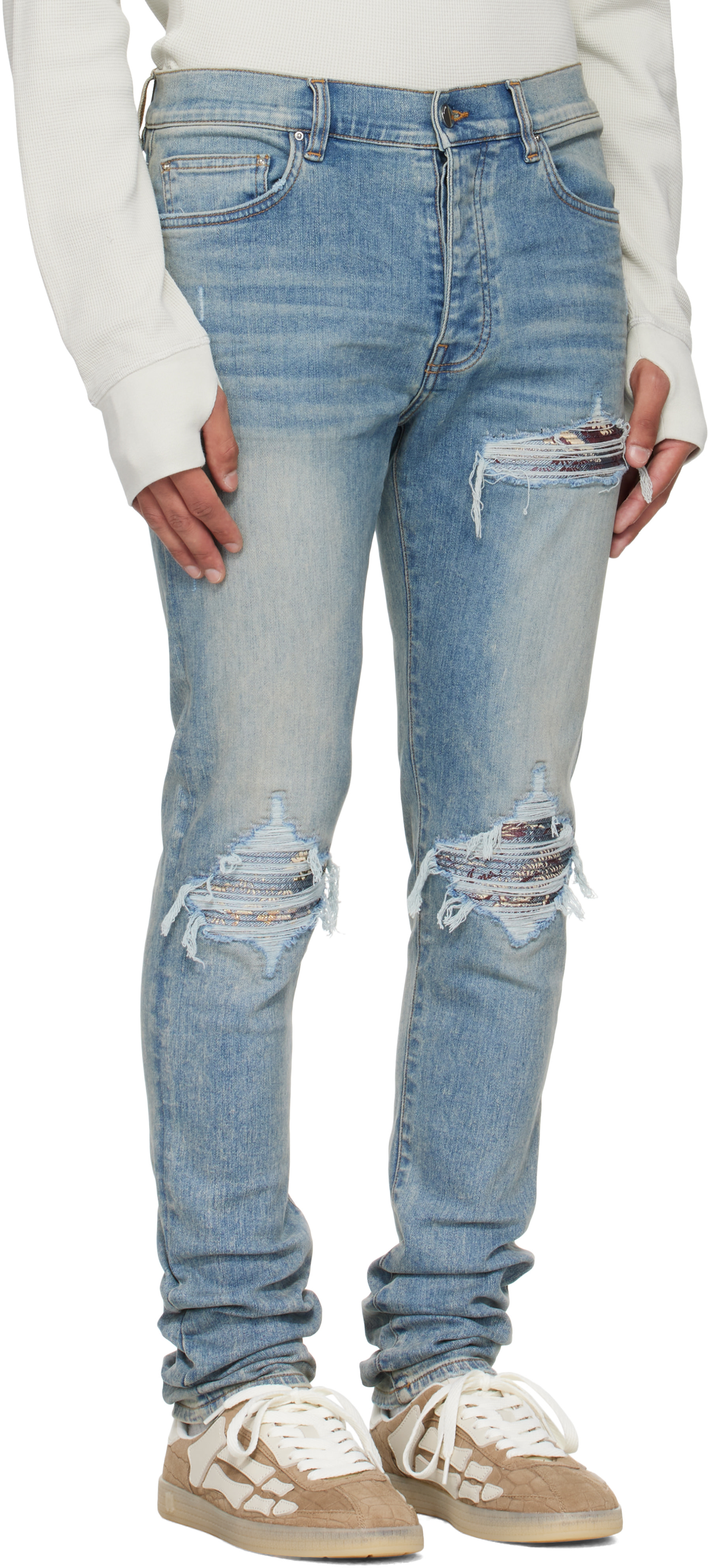 AMIRI - Jean Crane MX1 bleu