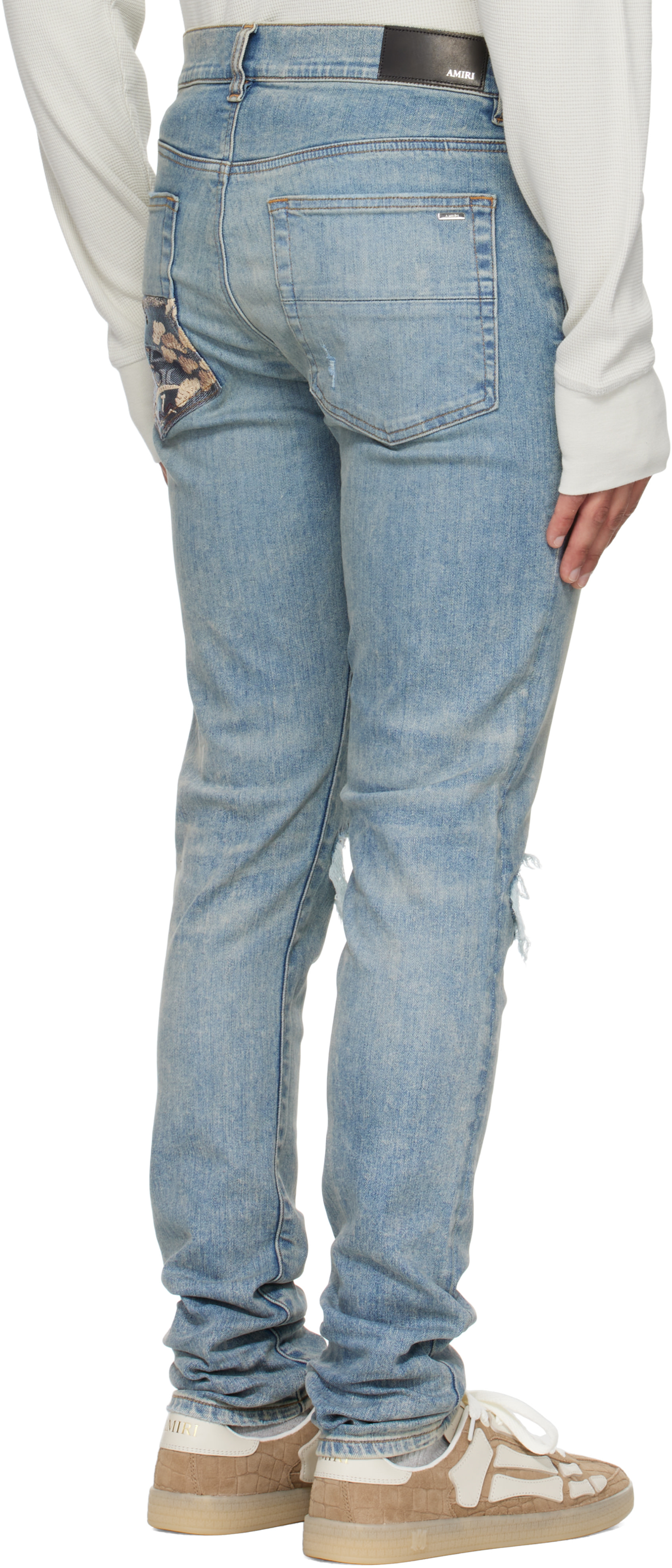 AMIRI - Jean Crane MX1 bleu