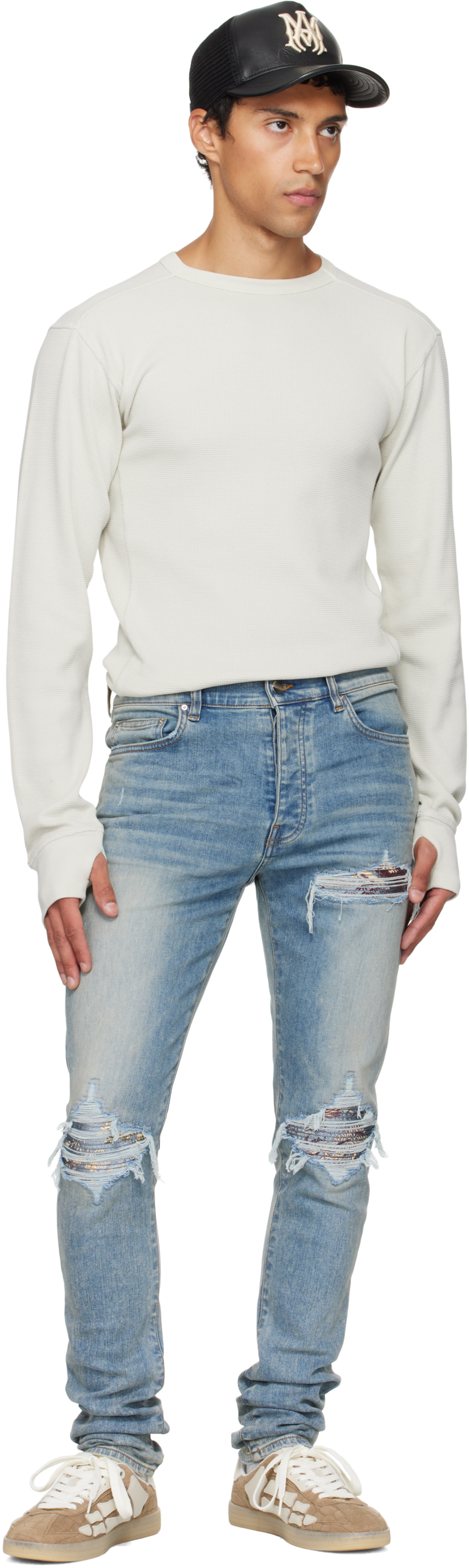 AMIRI - Jean Crane MX1 bleu