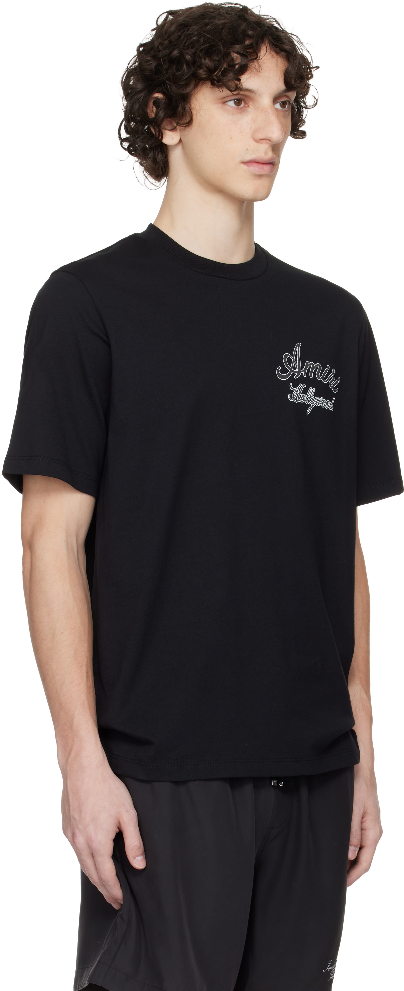 AMIRI: ブラック 'AMIRI Hollywood' Tシャツ | SSENSE 日本