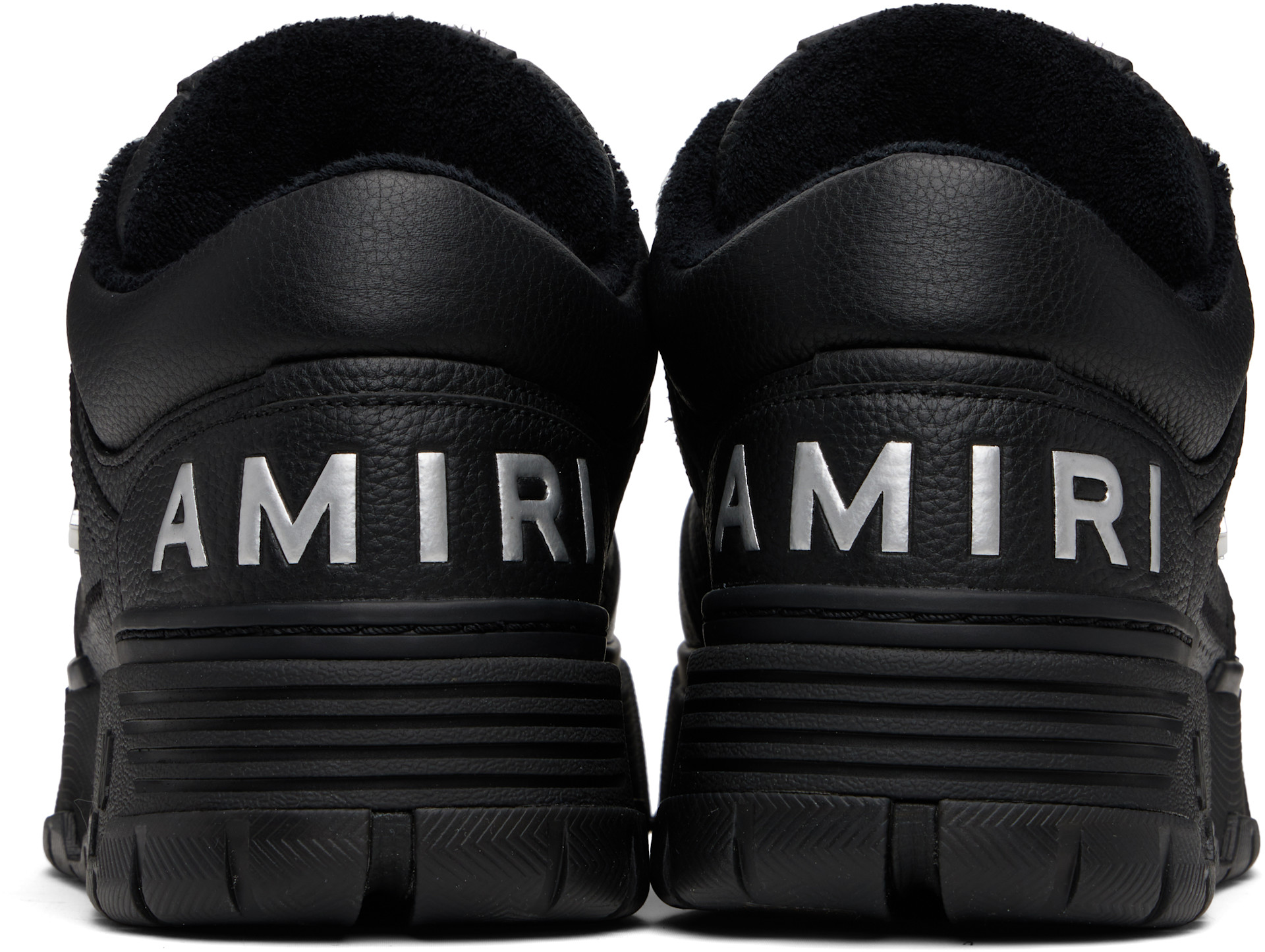 AMIRI: Black Metallic MA-1 Sneakers | SSENSE Norway