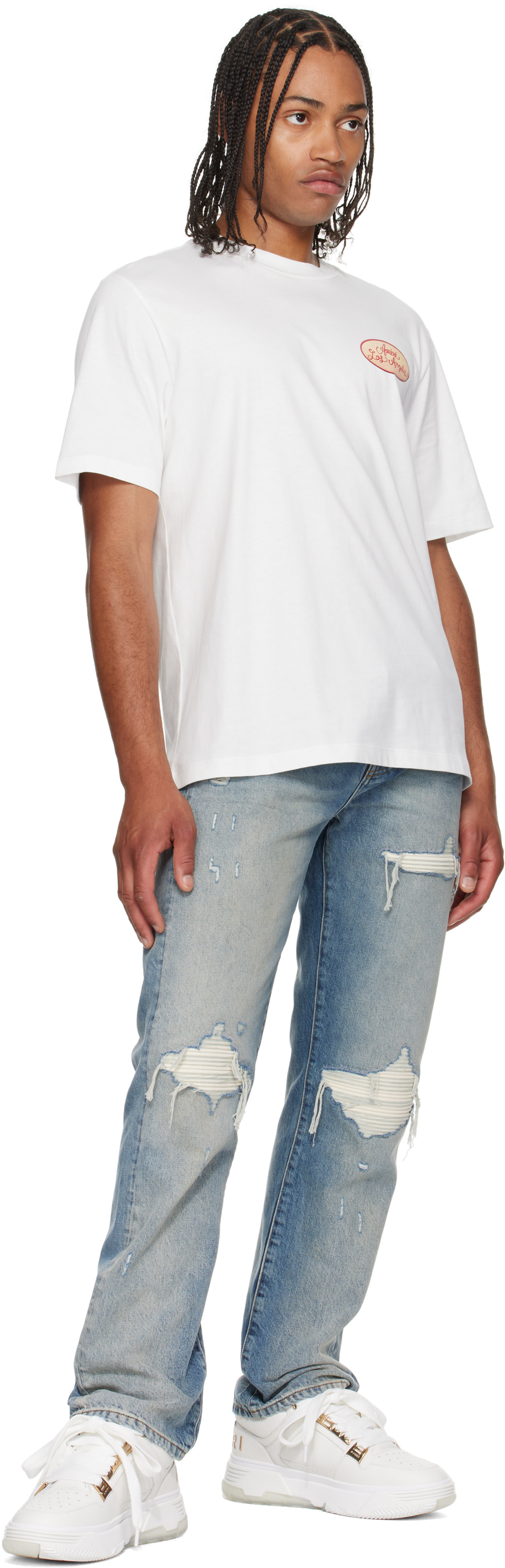 AMIRI: ホワイト Metallic MA-1 スニーカー | SSENSE 日本