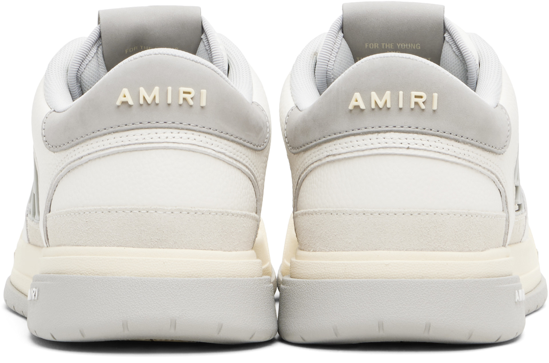 AMIRI - Baskets basses blanc et gris