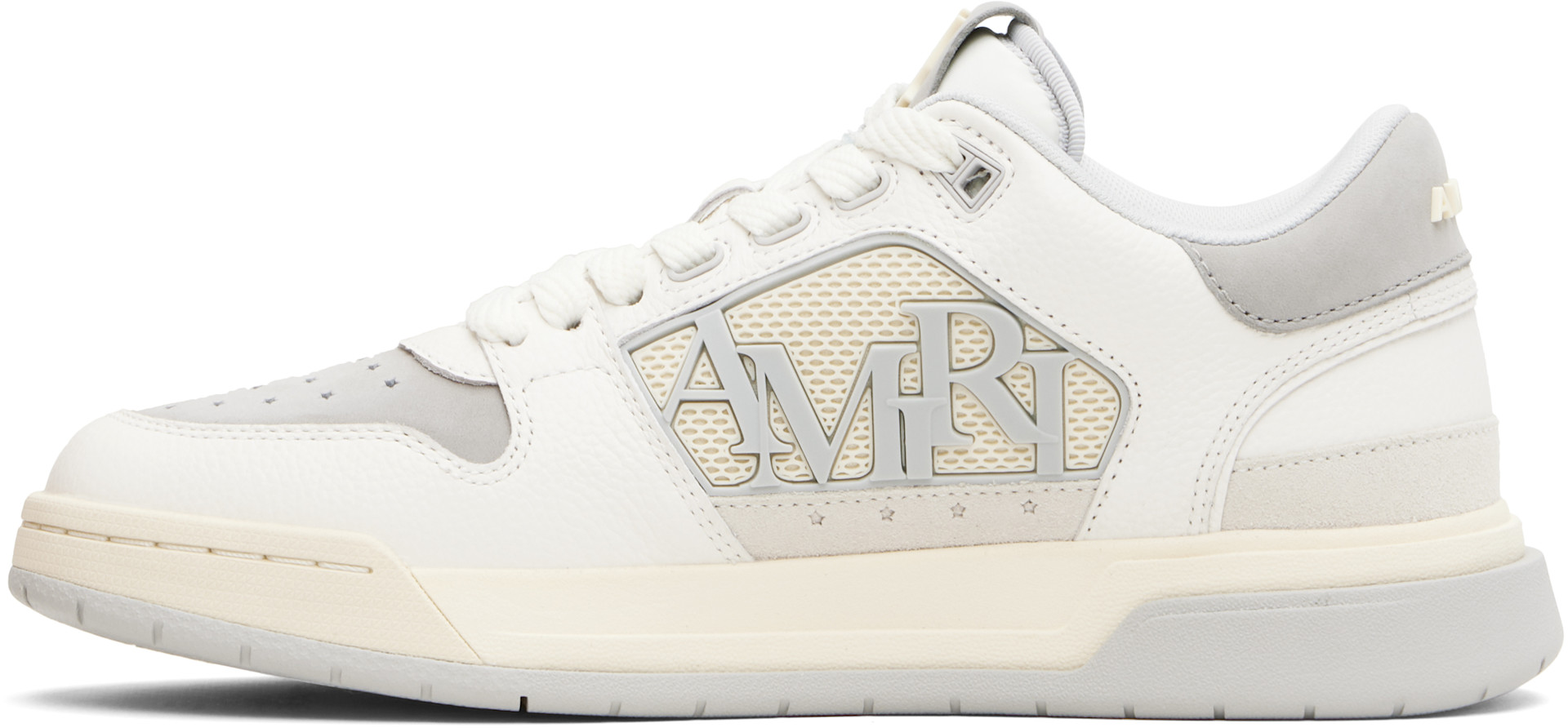AMIRI - Baskets basses blanc et gris