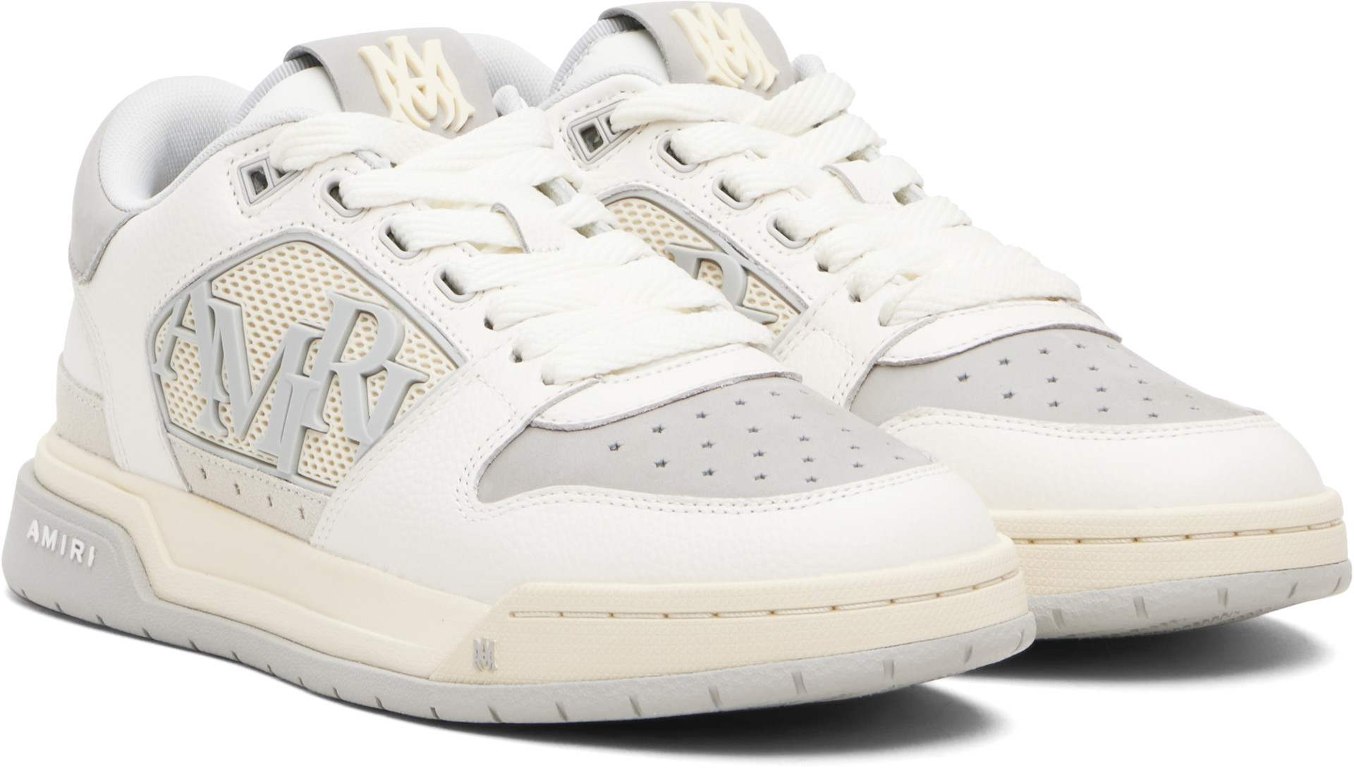 AMIRI - Baskets basses blanc et gris