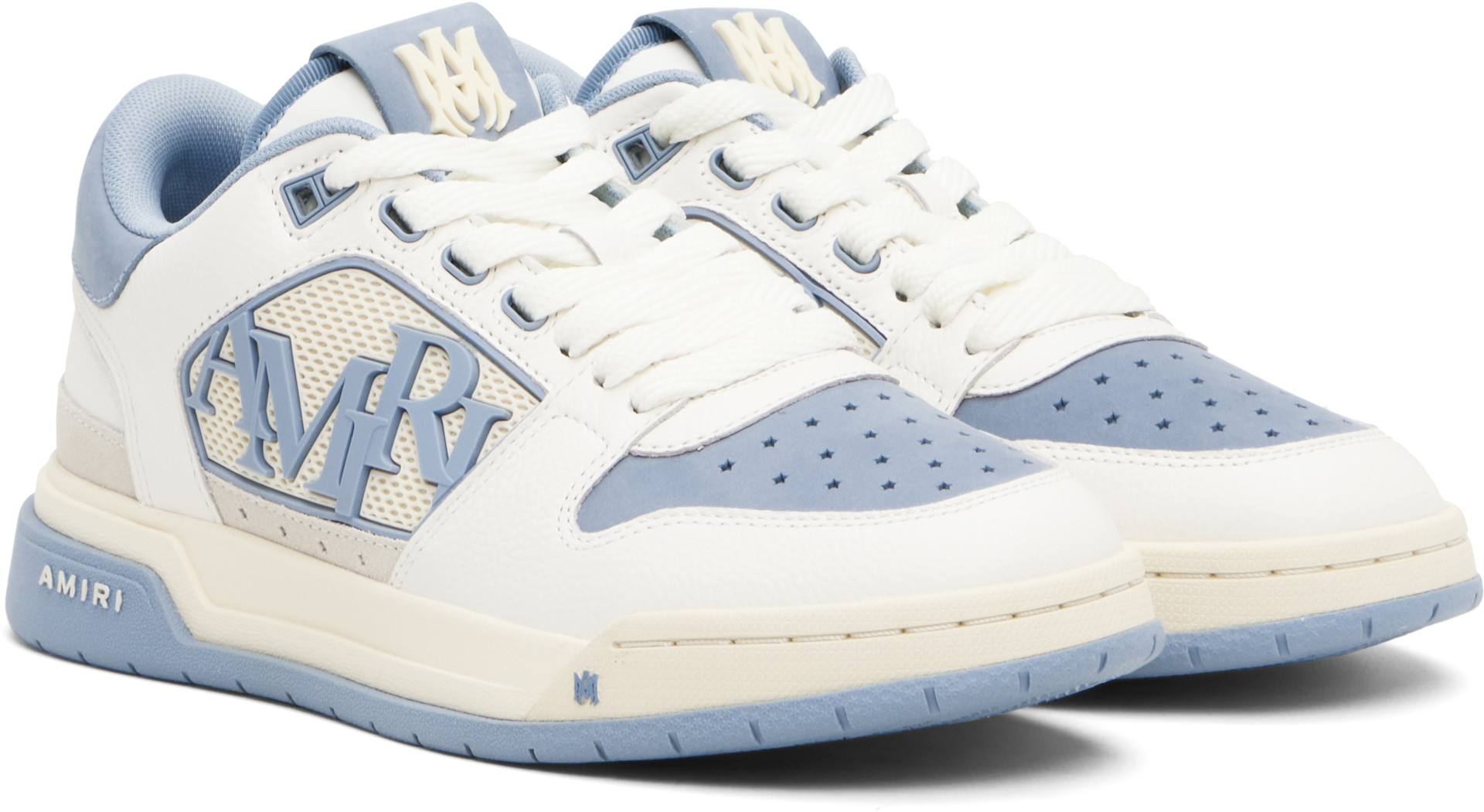 AMIRI - Baskets basses blanc et bleu