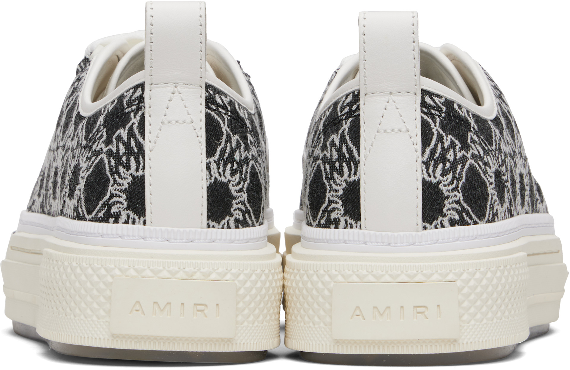 AMIRI: Black & White MA Quad Court Low Sneakers | SSENSE