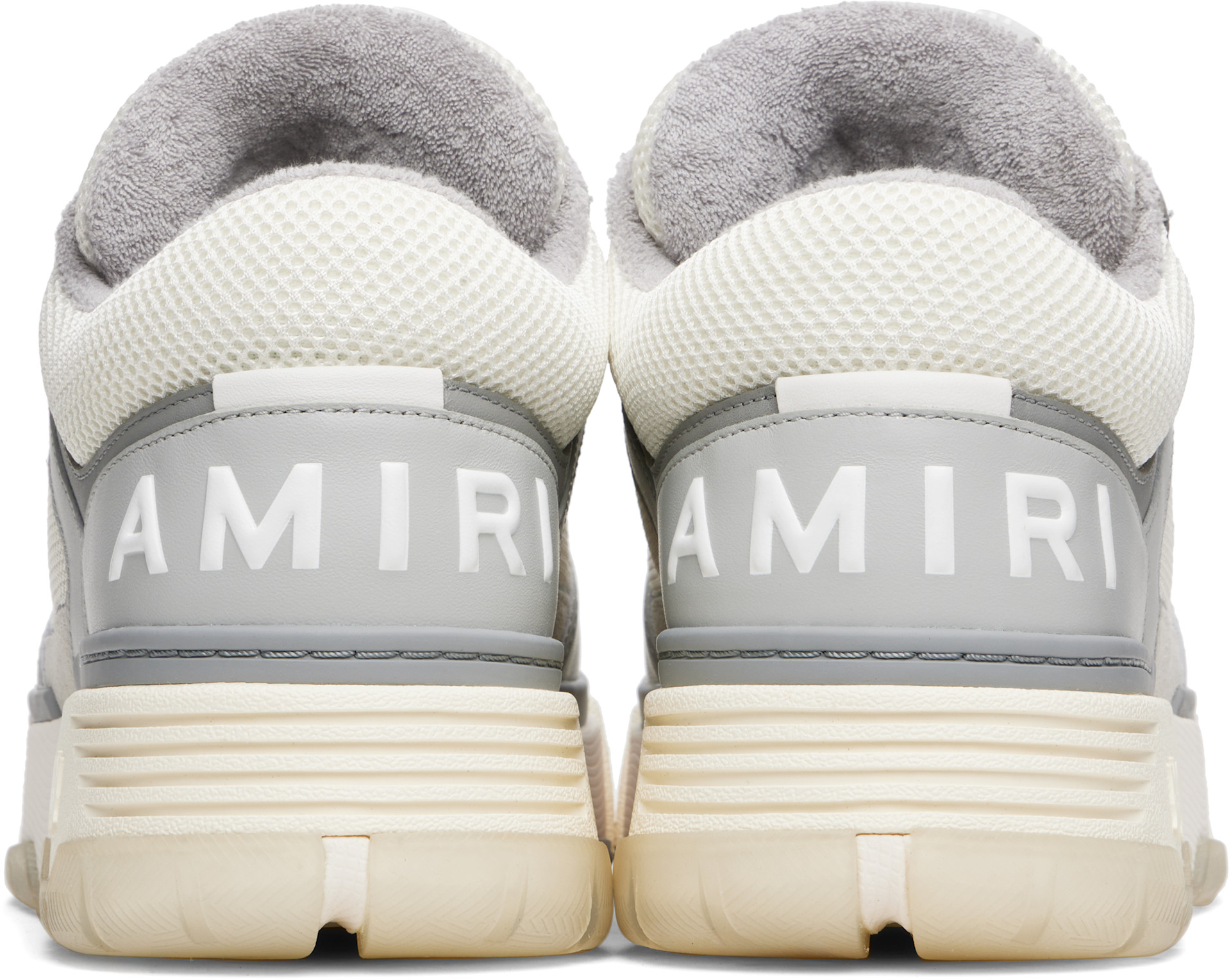 AMIRI: オフホワイト＆グレー MA-1 スニーカー | SSENSE 日本