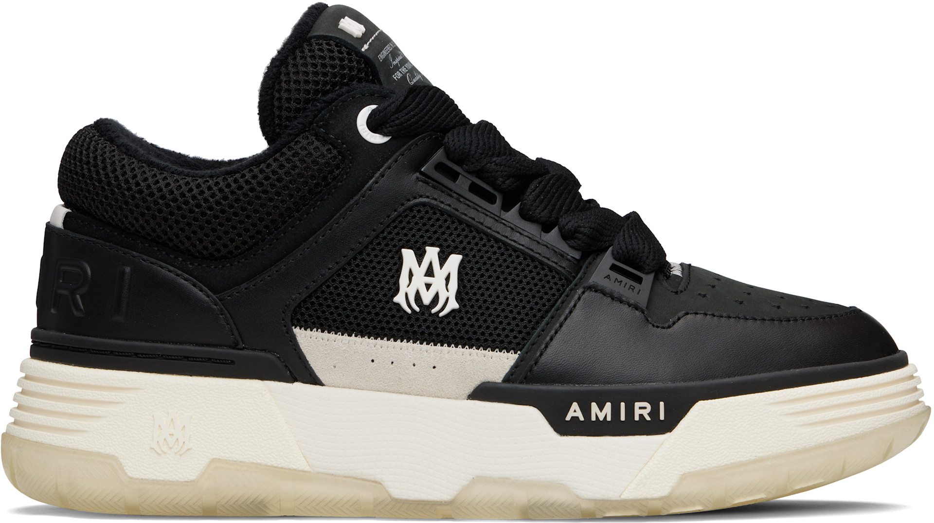 AMIRI: ブラック＆ホワイト MA-1 スニーカー | SSENSE 日本