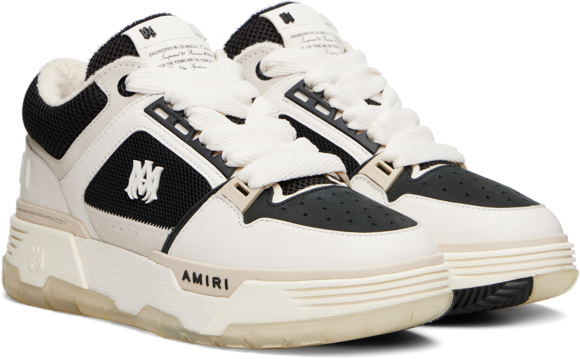 AMIRI カジュアルスニーカー ホワイト/ブラック AMIRI: ホワイト＆ブラック Skel Top ローカットスニーカー | SSENSE 日本