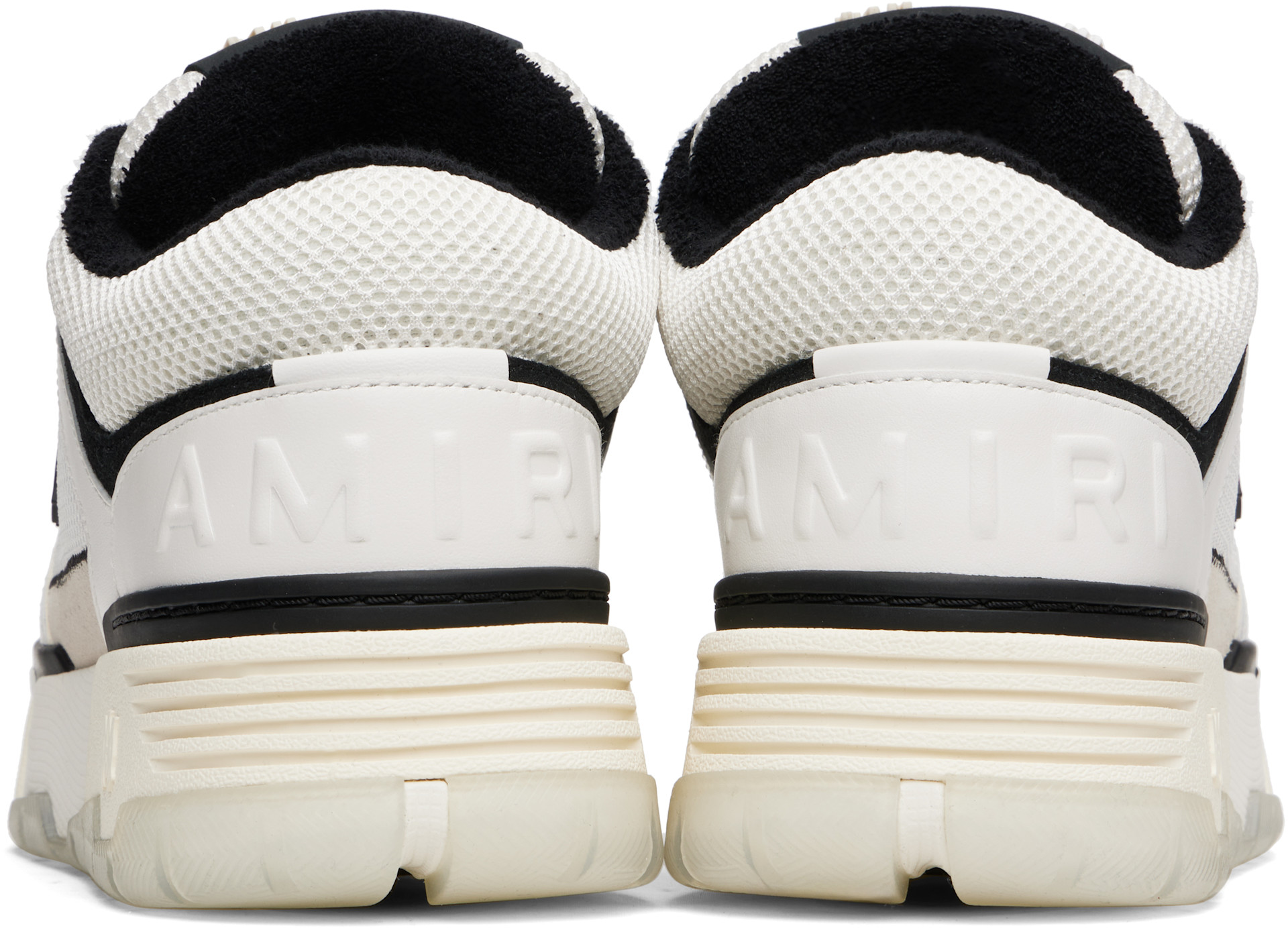 AMIRI: White & Black MA-1 Sneakers | SSENSE