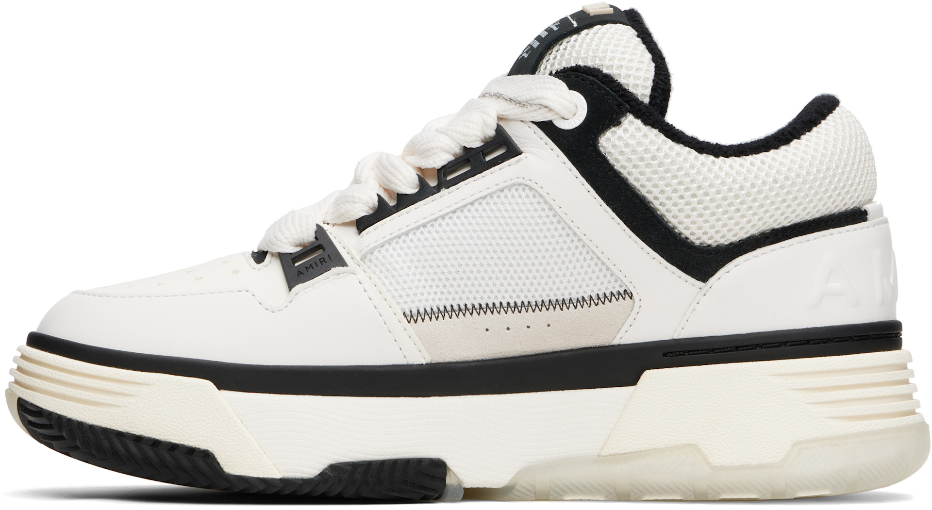AMIRI: White & Black MA-1 Sneakers | SSENSE Canada