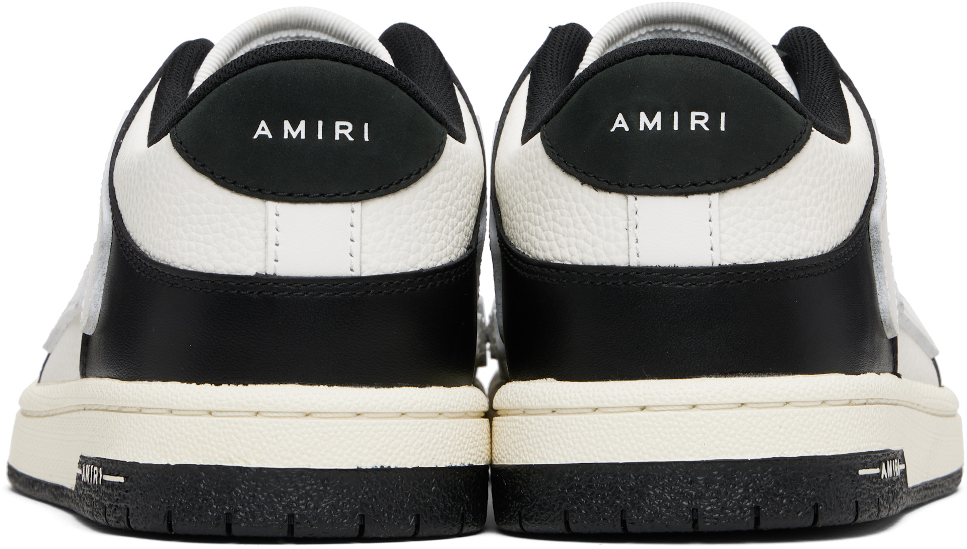 AMIRI: ブラック&ホワイト Skel Top ローカットスニーカー | SSENSE 日本 AMIRI: ブラック&ホワイト Skel Top ローカットスニーカー | SSENSE 日本