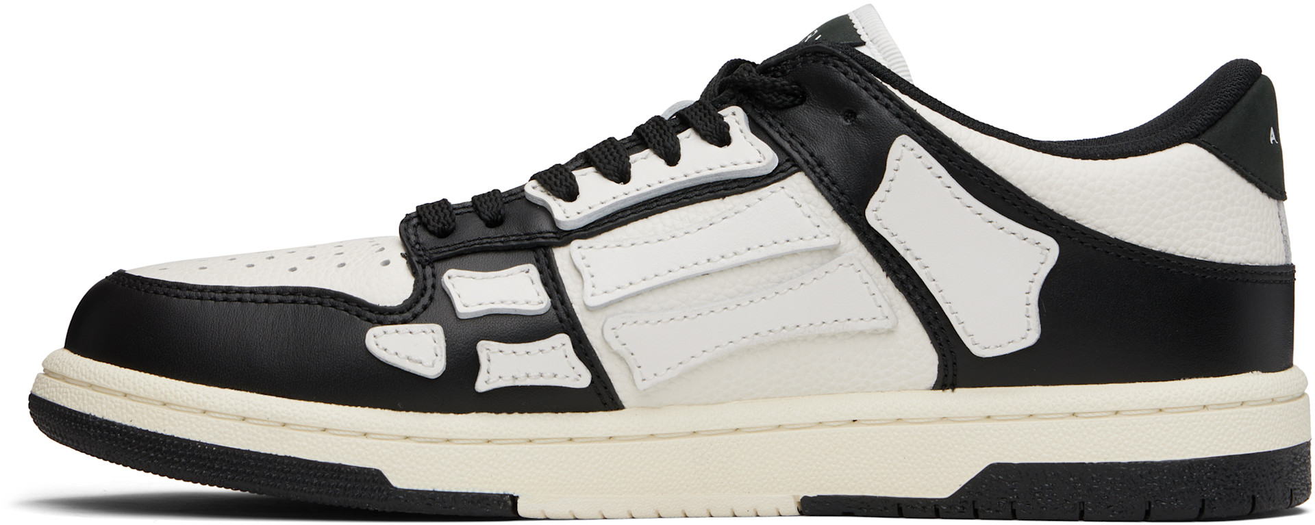 AMIRI: ブラック＆ホワイト Skel Top ローカットスニーカー | SSENSE 日本