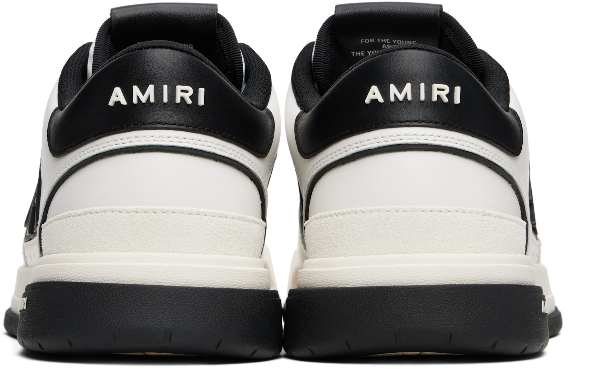 AMIRI: White & Black Classic Low Sneakers | SSENSE