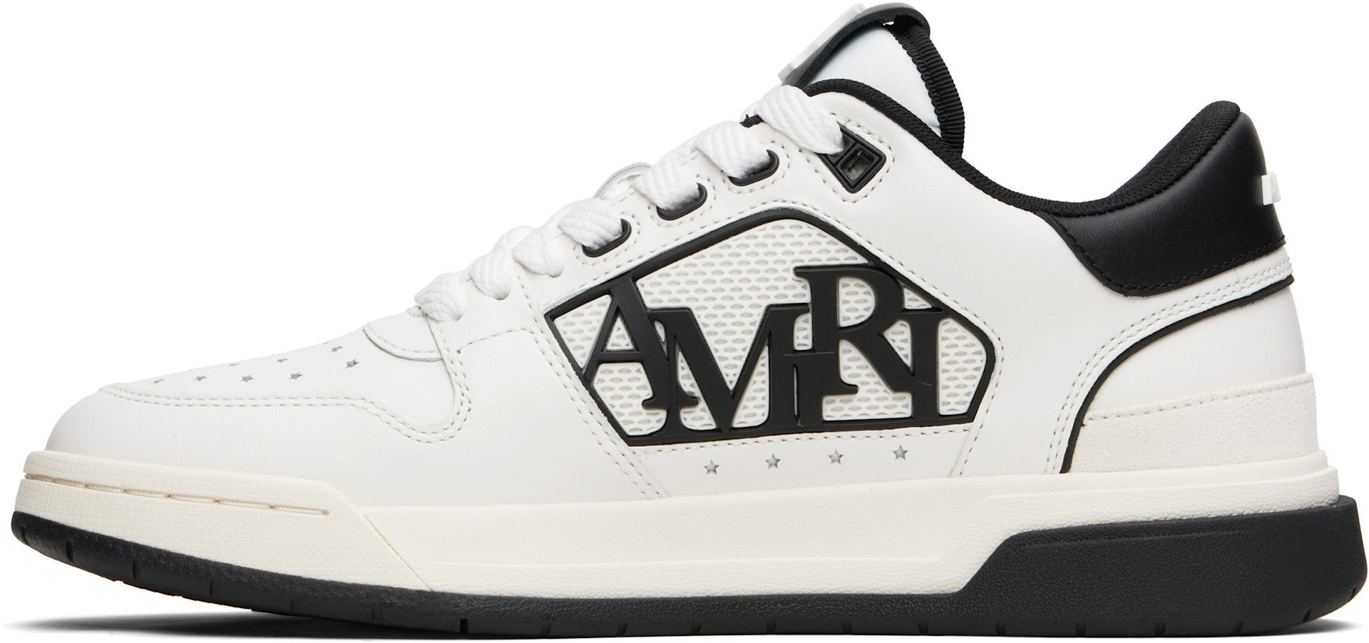 AMIRI Black and White Retro Athletic Sneakers SKEL TOP LOW - BLACK/WHITE main image 2