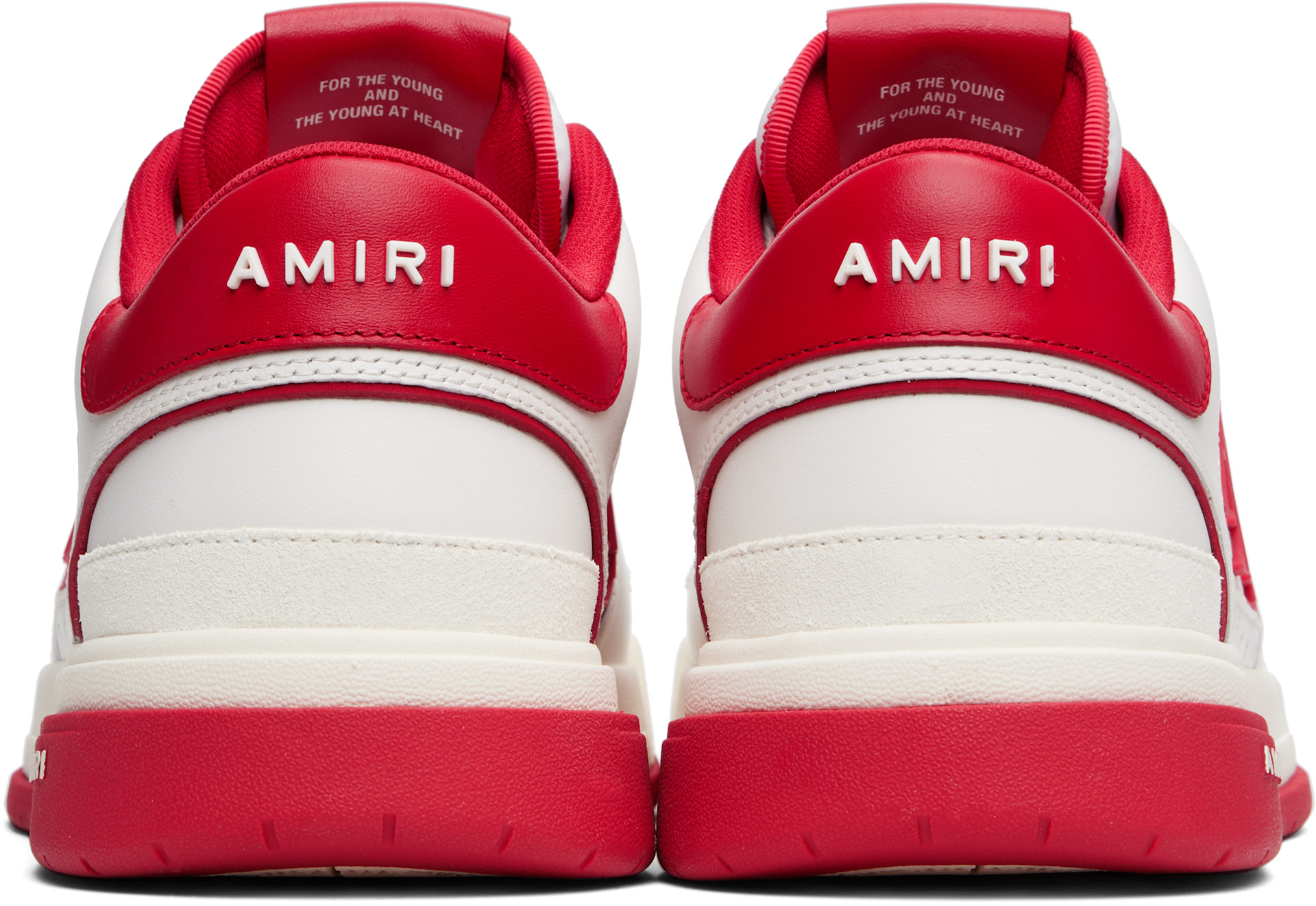 AMIRI: ホワイト＆レッド Classic ローカットスニーカー | SSENSE 日本