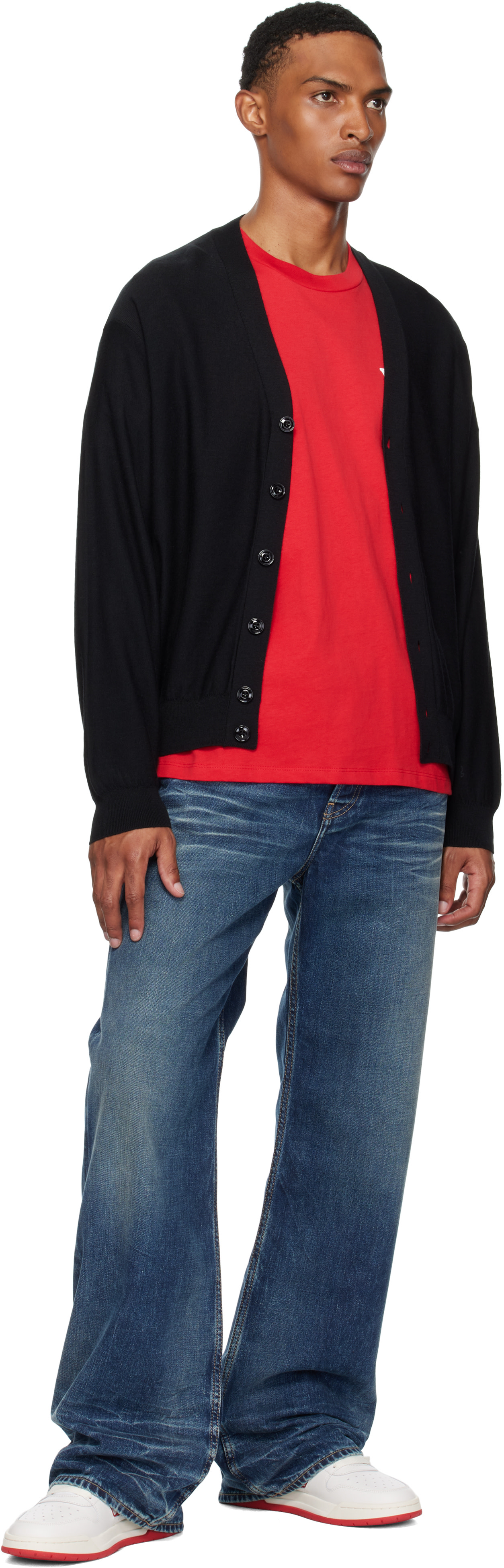 AMIRI: ホワイト＆レッド Classic ローカットスニーカー | SSENSE 日本