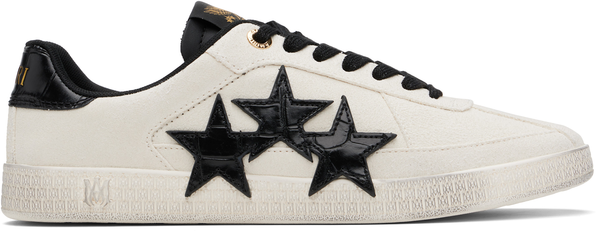 AMIRI - Off-White Croc Debossed Pacific Sneakers