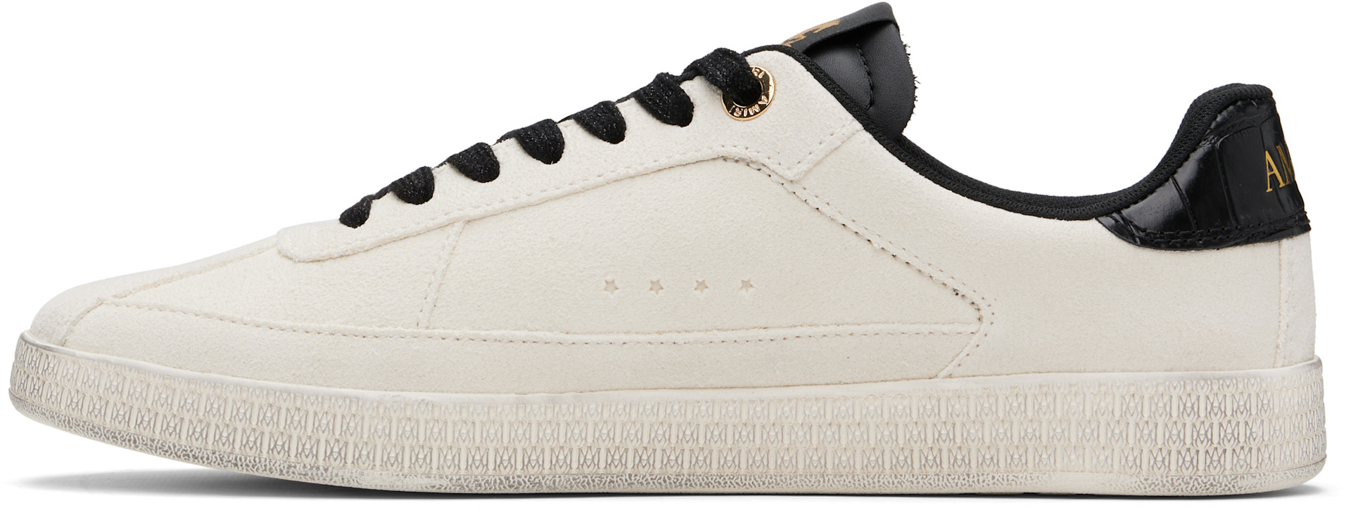 AMIRI - Off-White Croc Debossed Pacific Sneakers