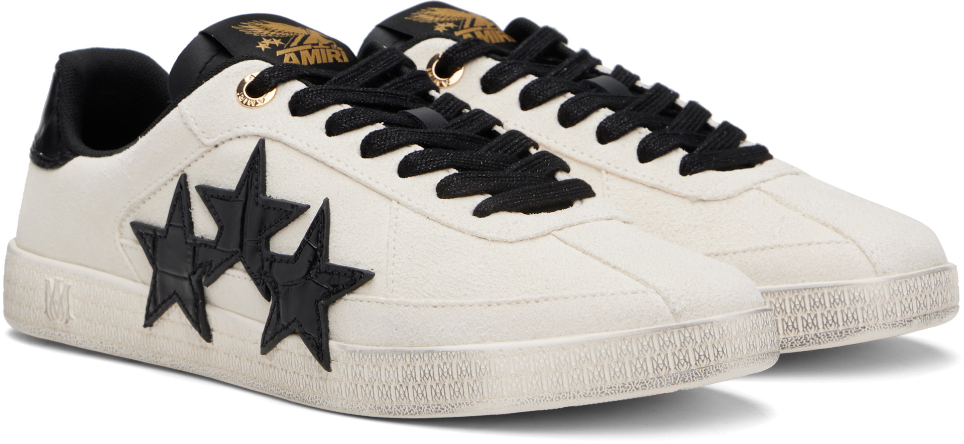 AMIRI - Off-White Croc Debossed Pacific Sneakers