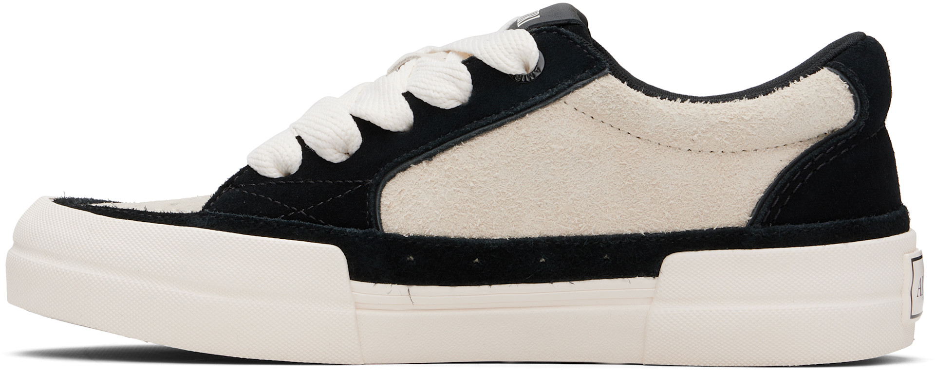 AMIRI: Black & Off-White Sunset Skate Low Sneakers | SSENSE