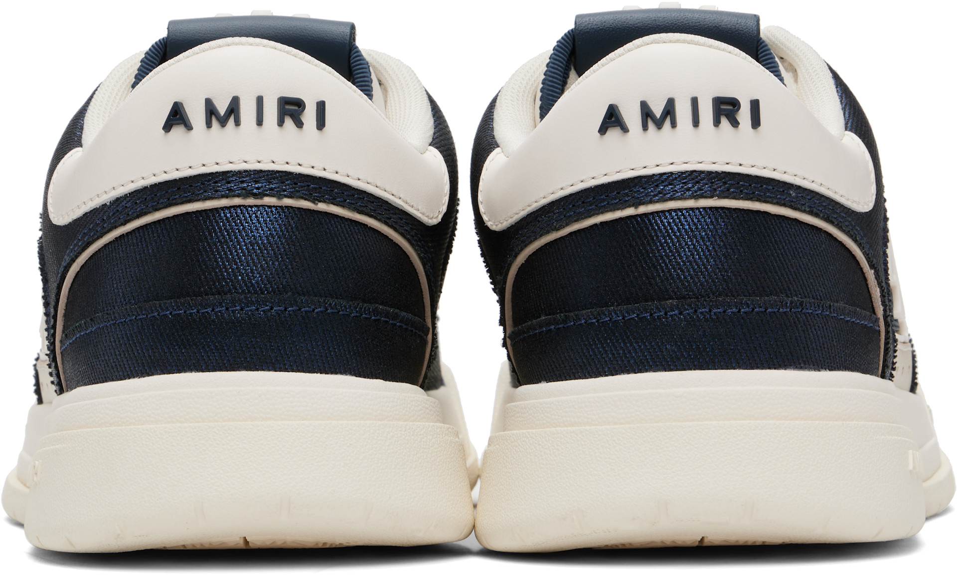 AMIRI: Navy & White Classic Low Sneakers | SSENSE