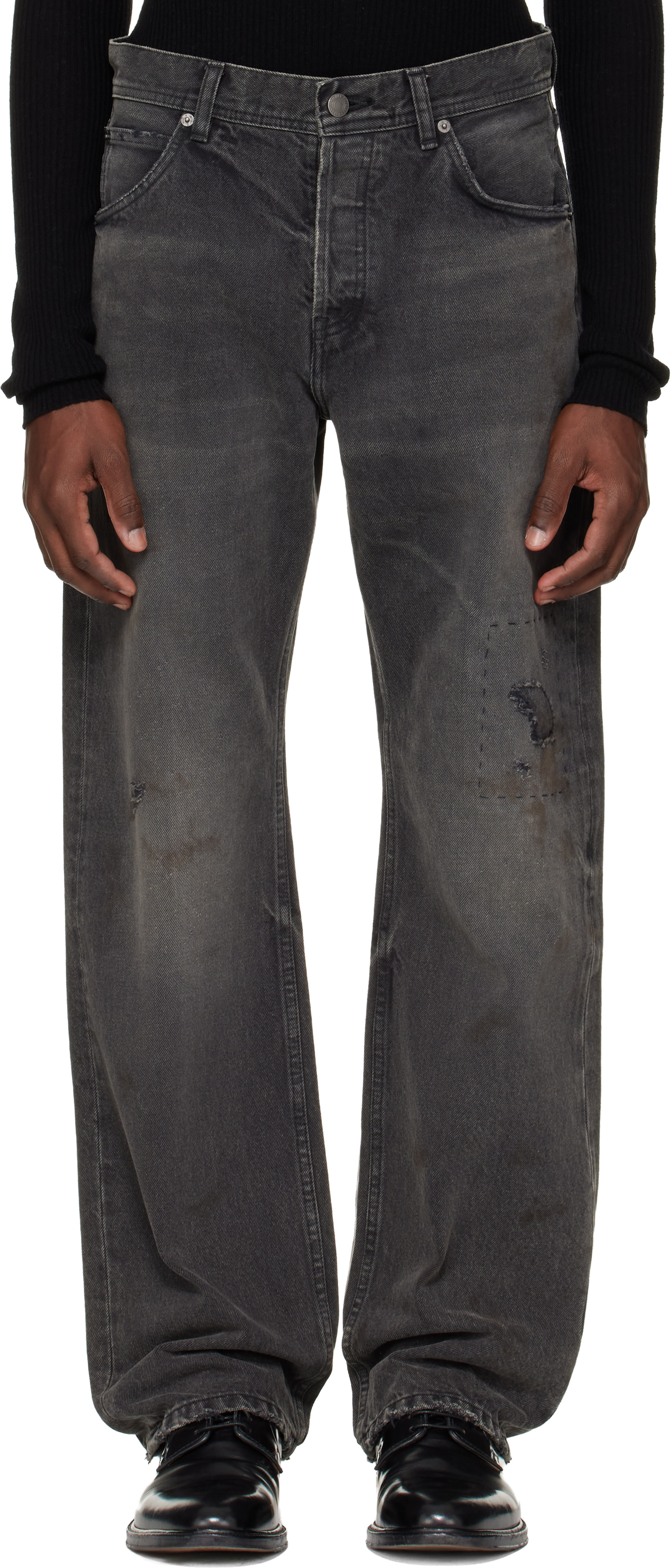 Enfants Riches Déprimés: Black New Straight Leg Jeans | SSENSE