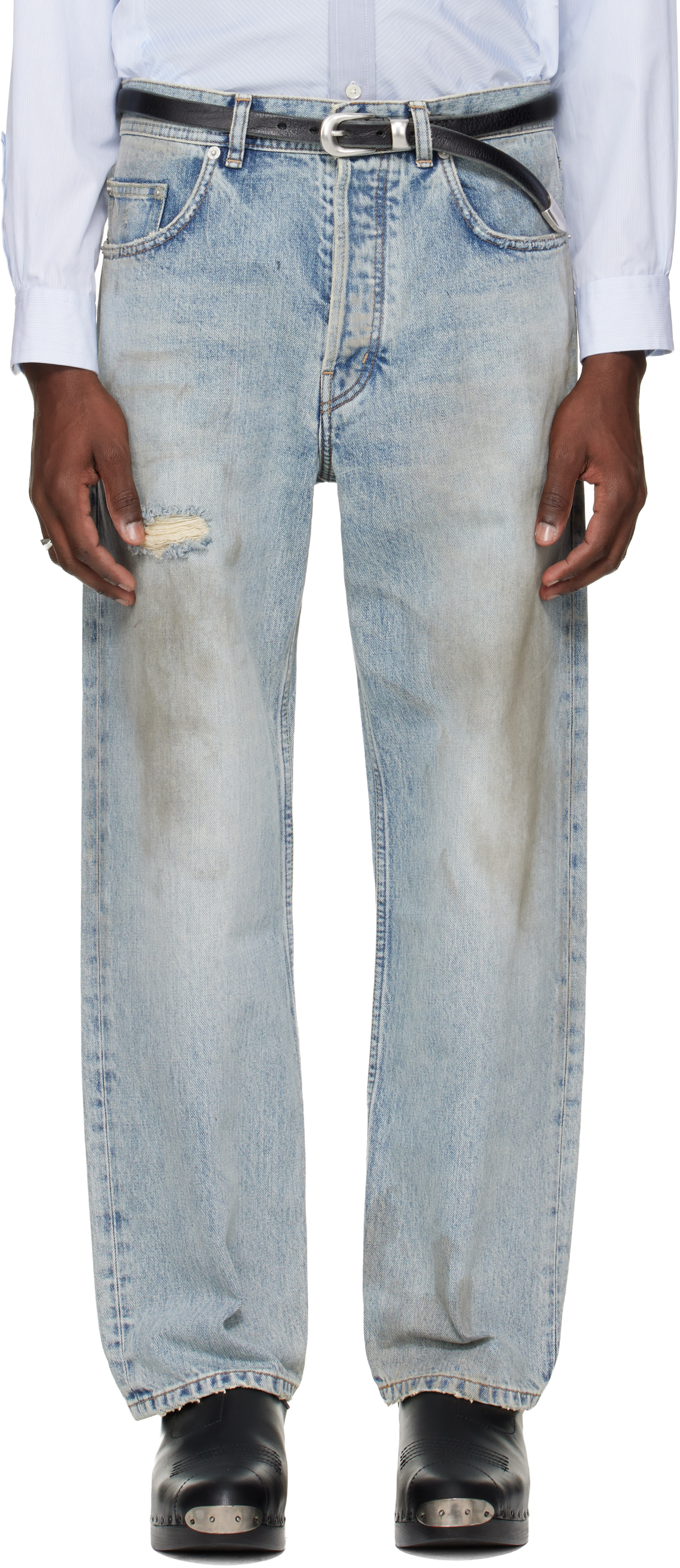 T*A様 Enfants Riches Déprimés デニム Enfants Riches Déprimés: Blue Baggy Jeans | SSENSE Canada