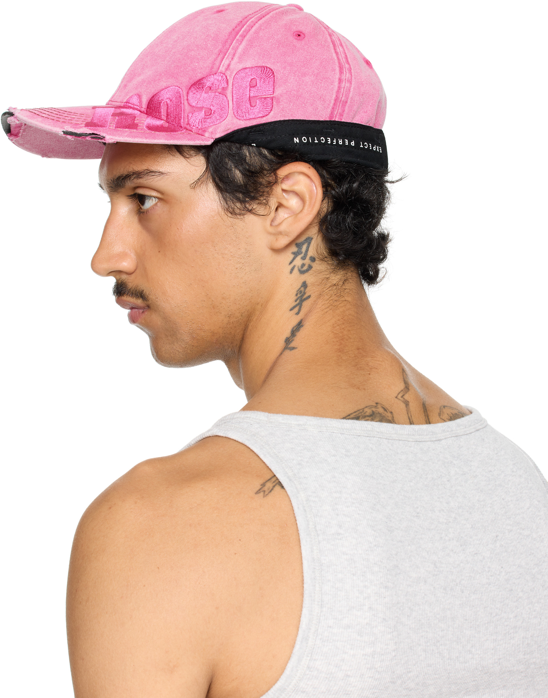 Martine Rose: SSENSE Exclusive Pink Roll Back Cap | SSENSE United