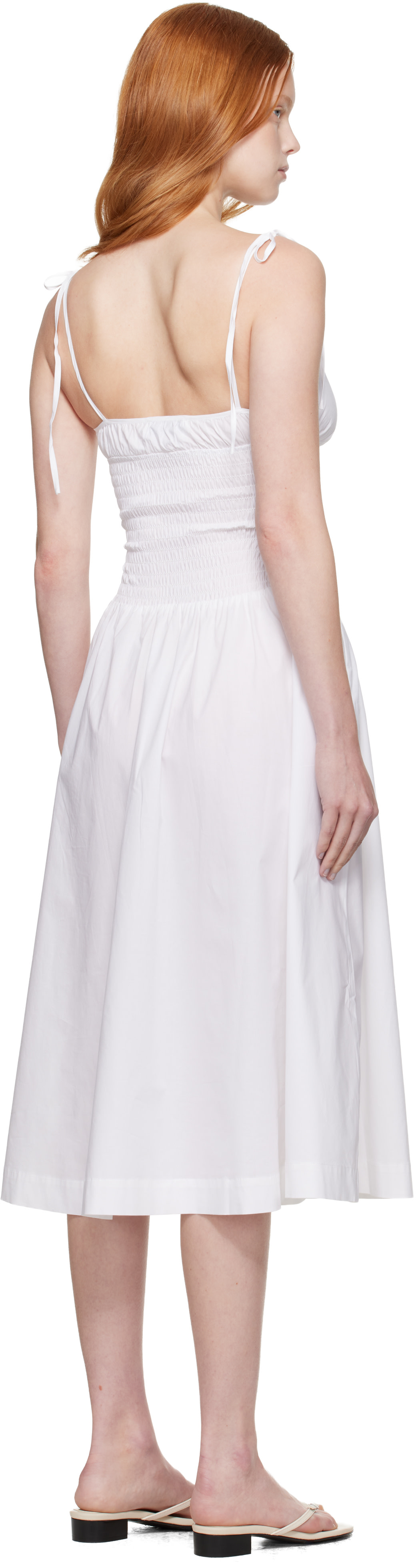 GUIZIO - Robe midi Lura blanche